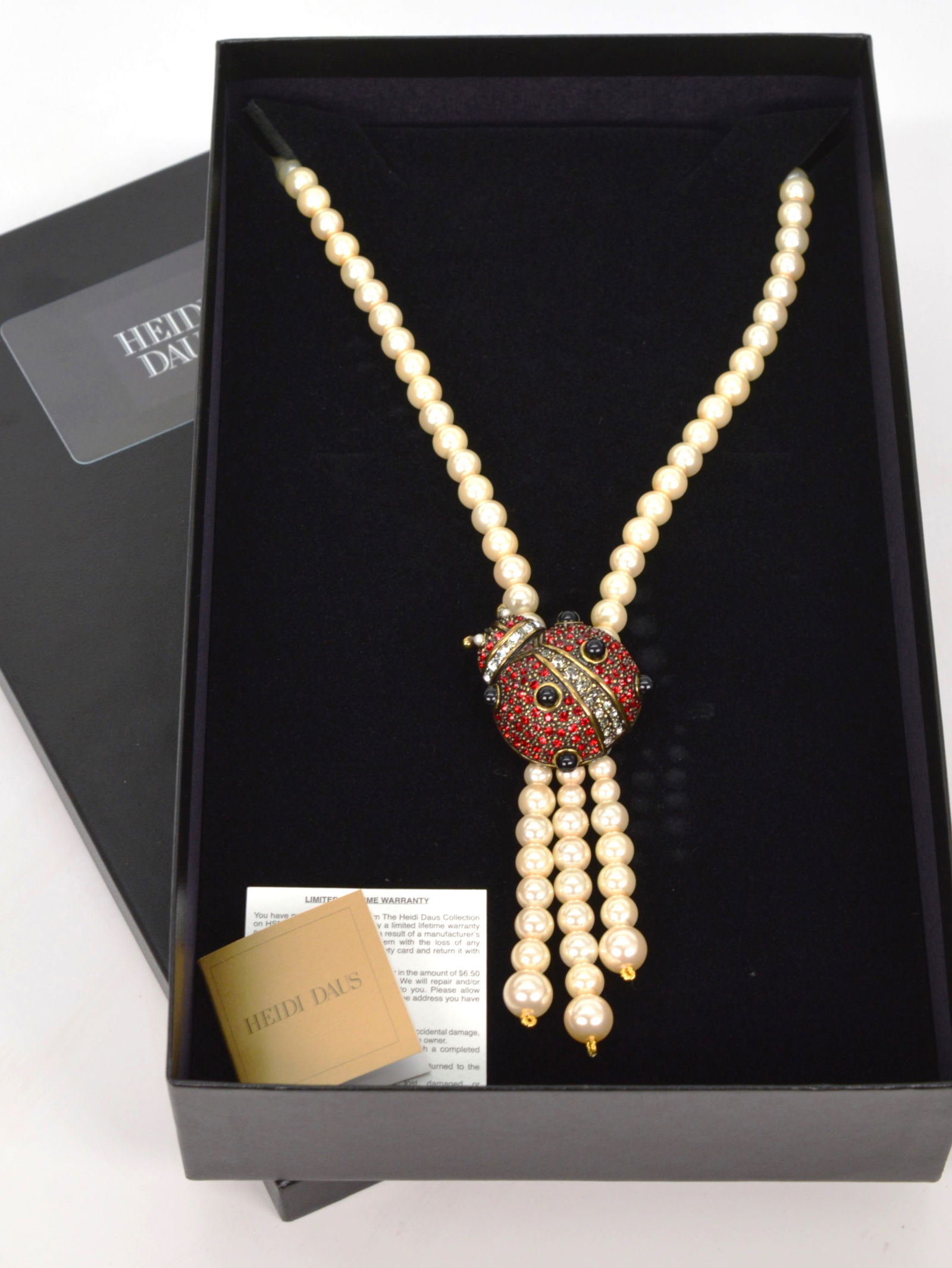 Heidi Daus Critter Chic Pearl Ladybug Necklace (1 of 5)