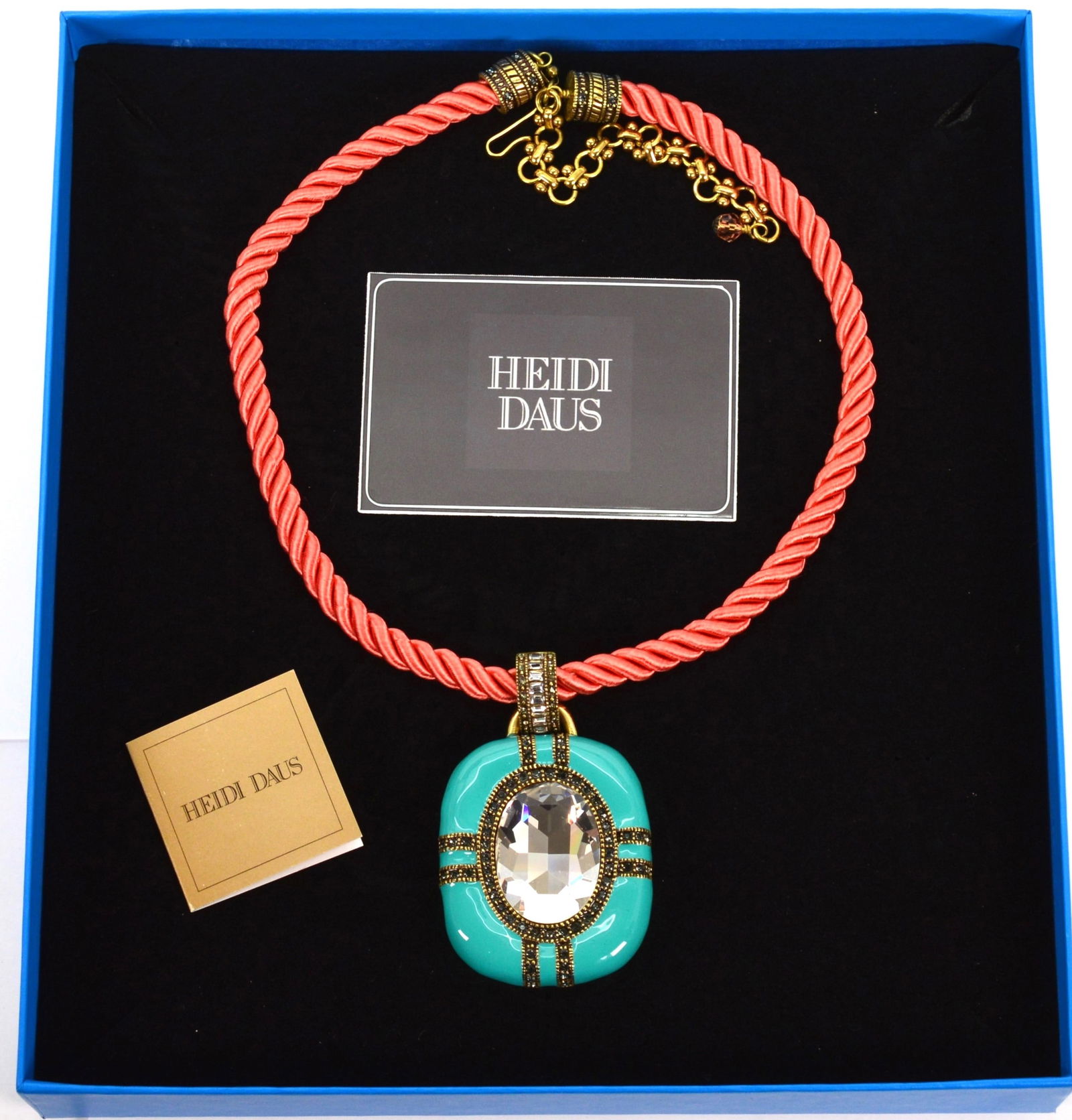 Heidi Daus Newport Chic Coral Turquoise Necklace (1 of 4)