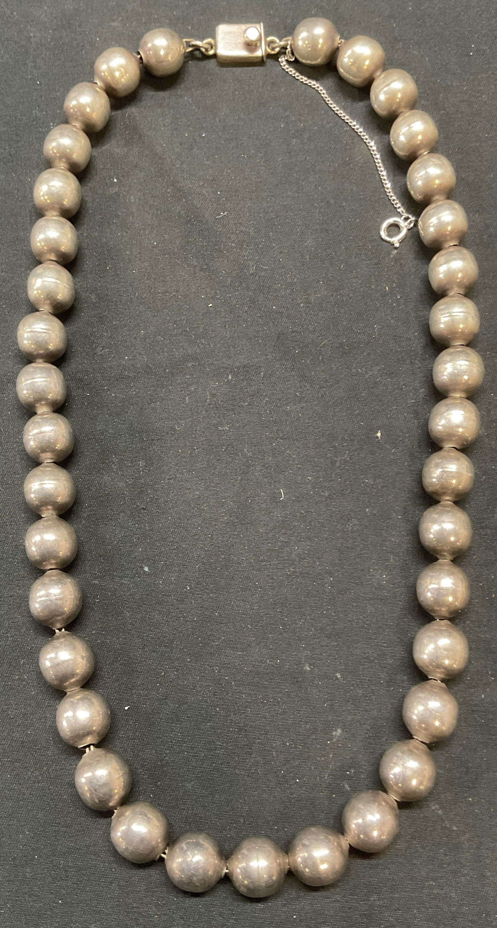 Vintage Signed Sterling Silver Necklace, Mexico (1 of 7)