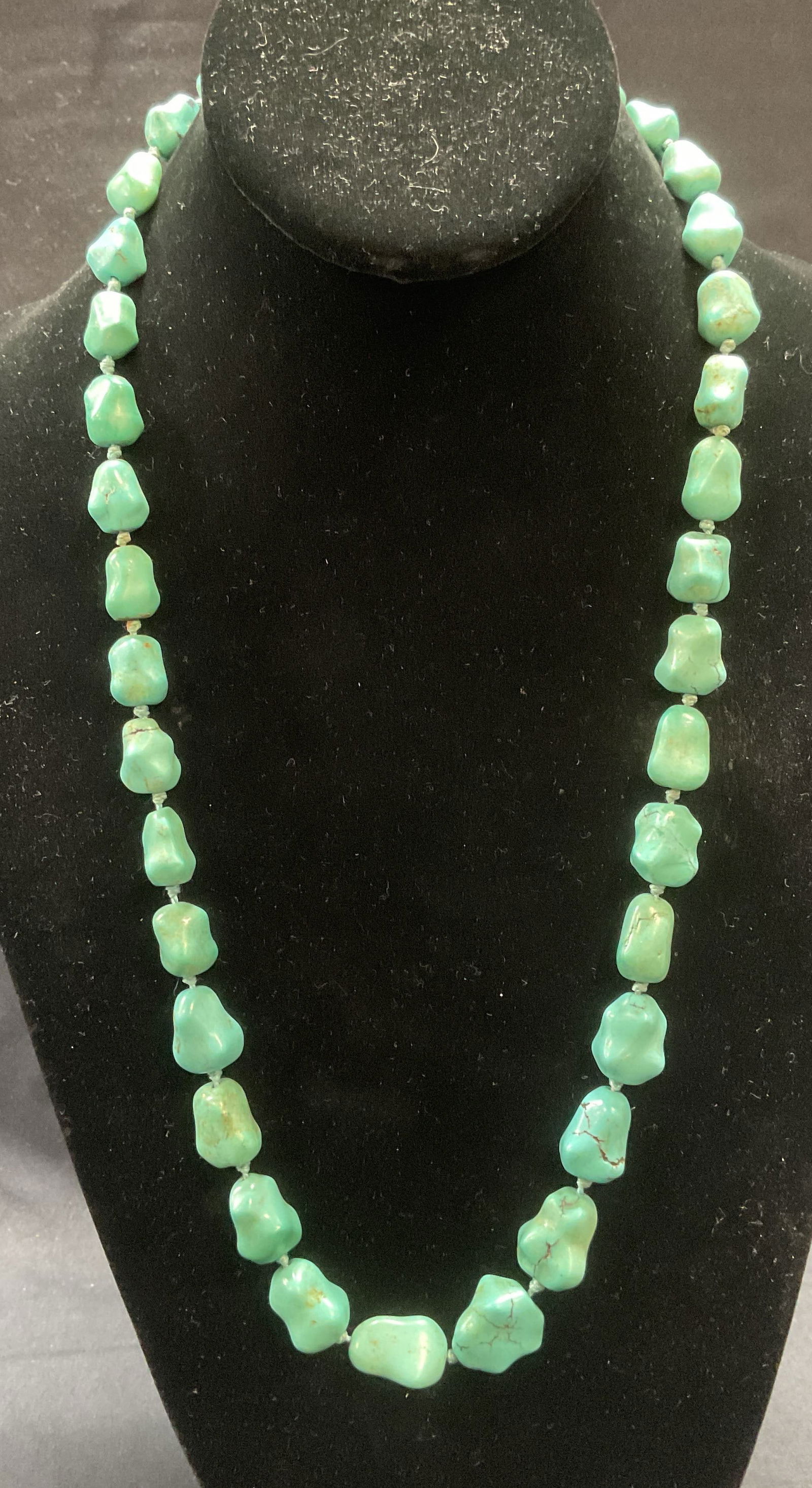 Vintage Turquoise Nugget Necklace (1 of 6)