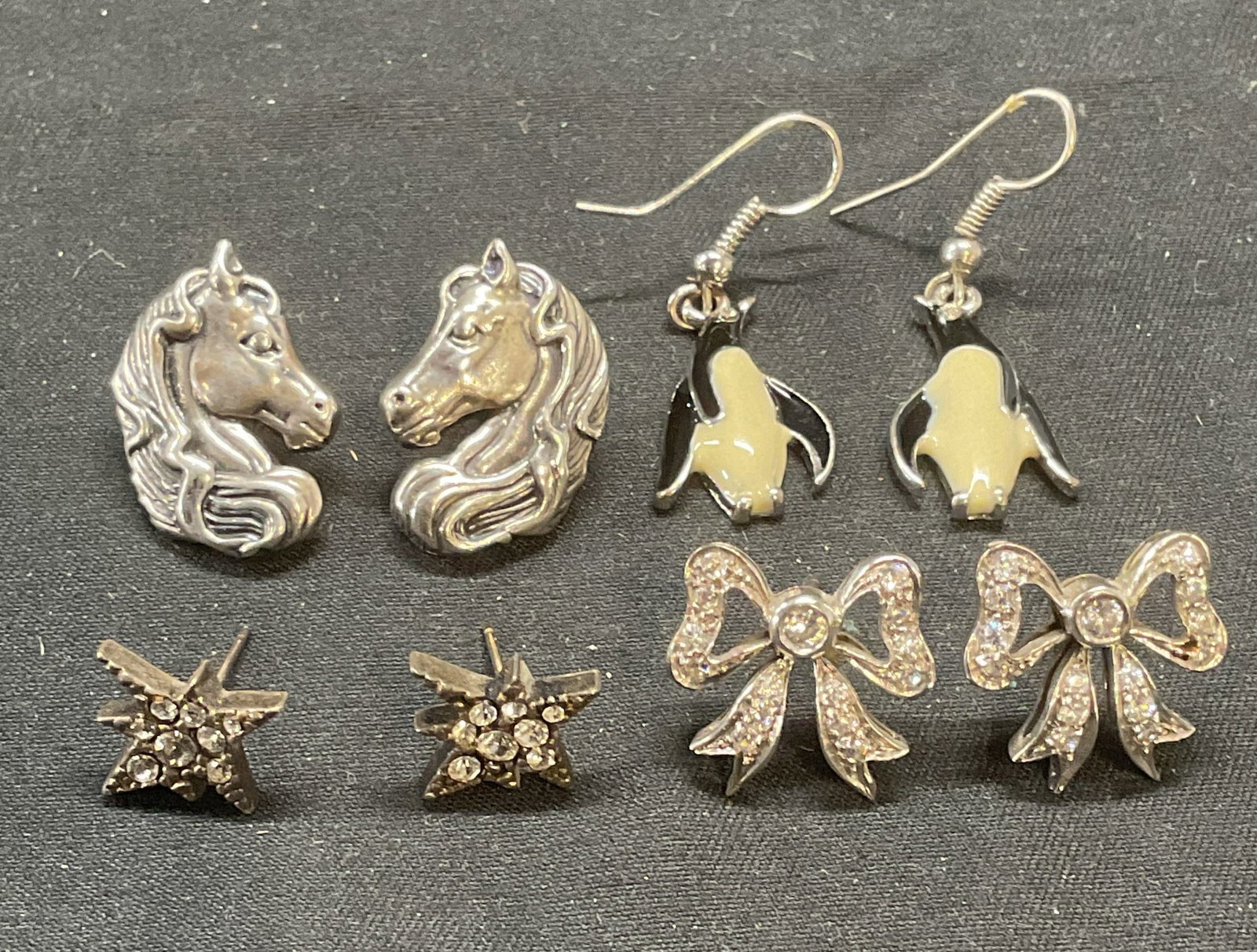 Lot 4 MMA Sterling Silver Star Earrings + (1 of 9)