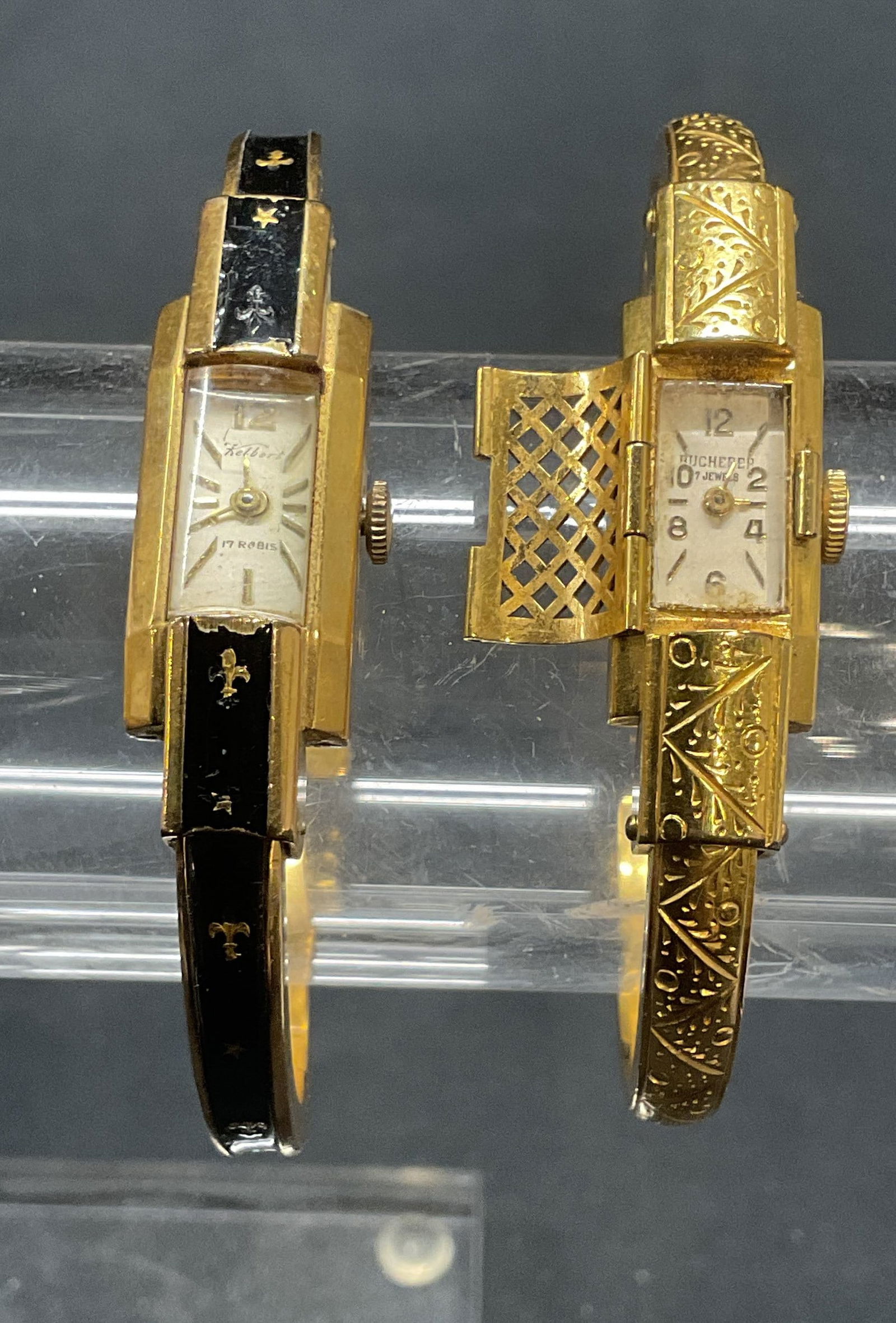 Lot 2 Vntg Bucherer & Kelbert Bracelet Watches (1 of 8)