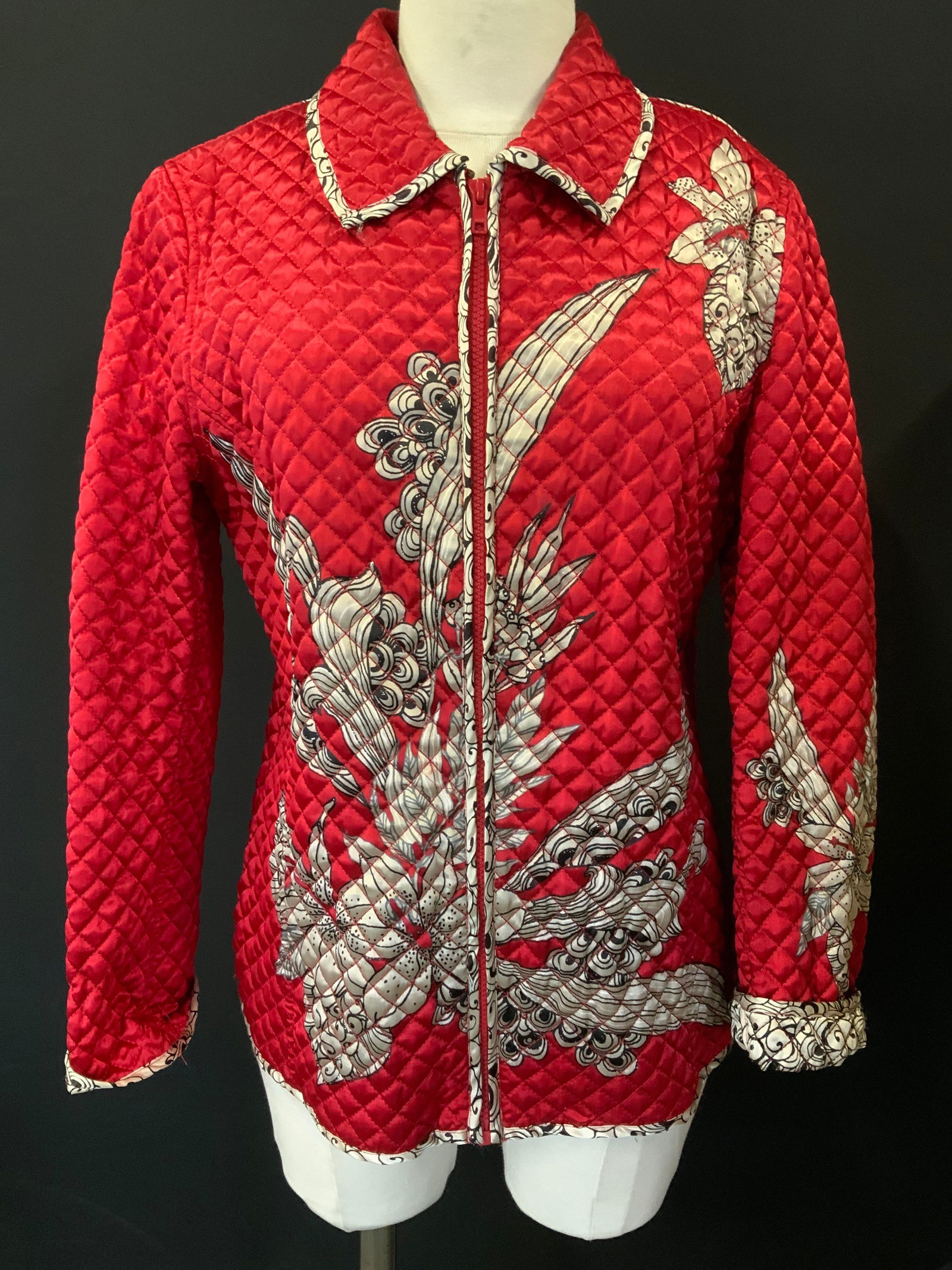 Quilted Floral Lightweight Dress Jacket (1 of 9)