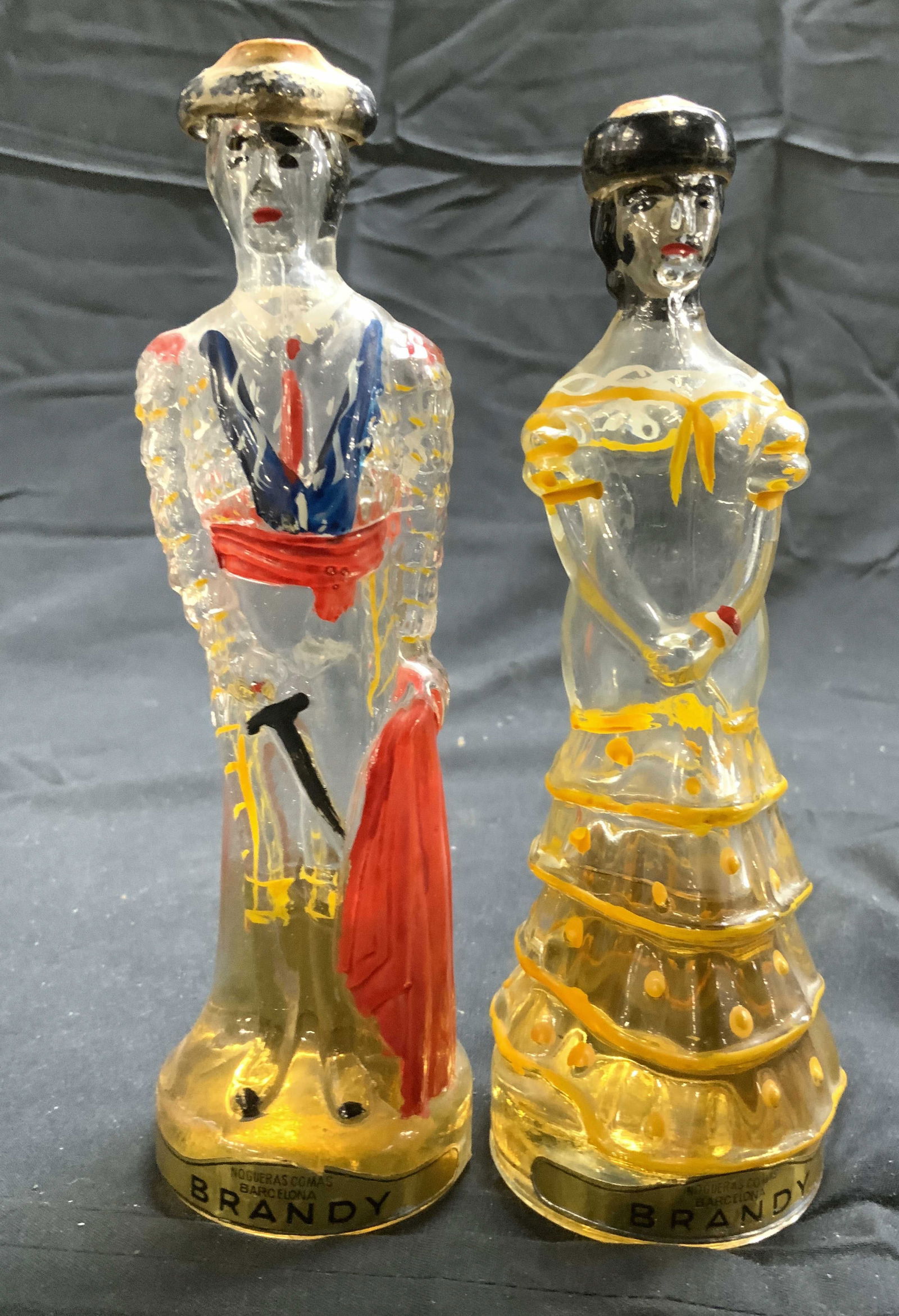 NOGUERAS COMAS Art Gls Figural Brandy Decanters (1 of 7)