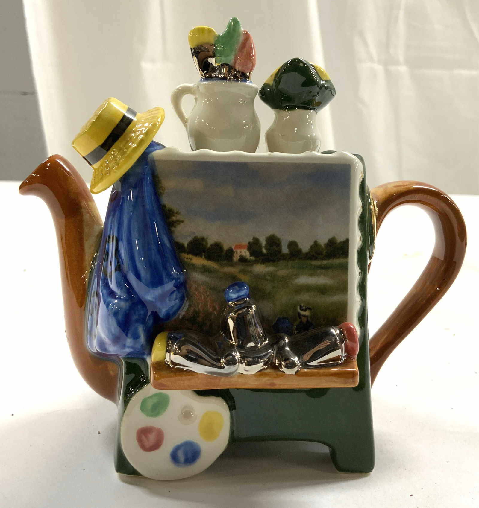TONY CARTER Renoir Collectible Teapot W Lid (1 of 8)