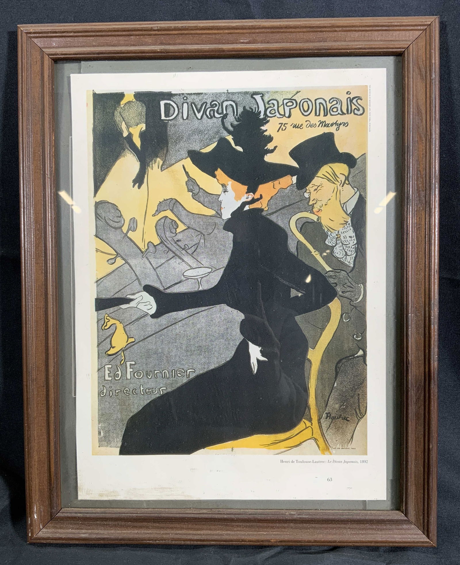 Henri Toulouse-Lautrec Divan Japonais Framed Litho (1 of 8)