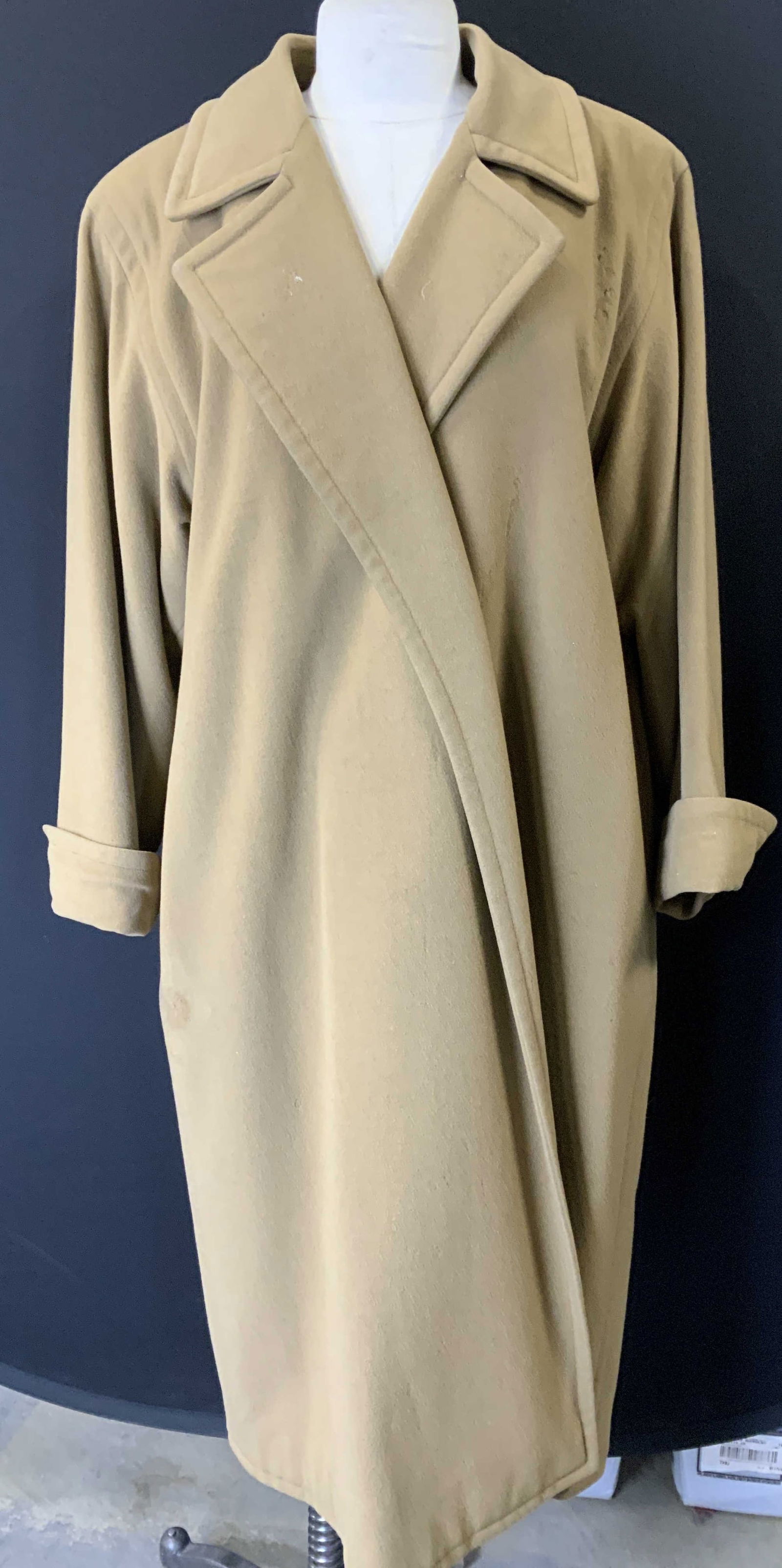 Yves Saint Laurent Vtg FullLength Wool Coat France (1 of 13)