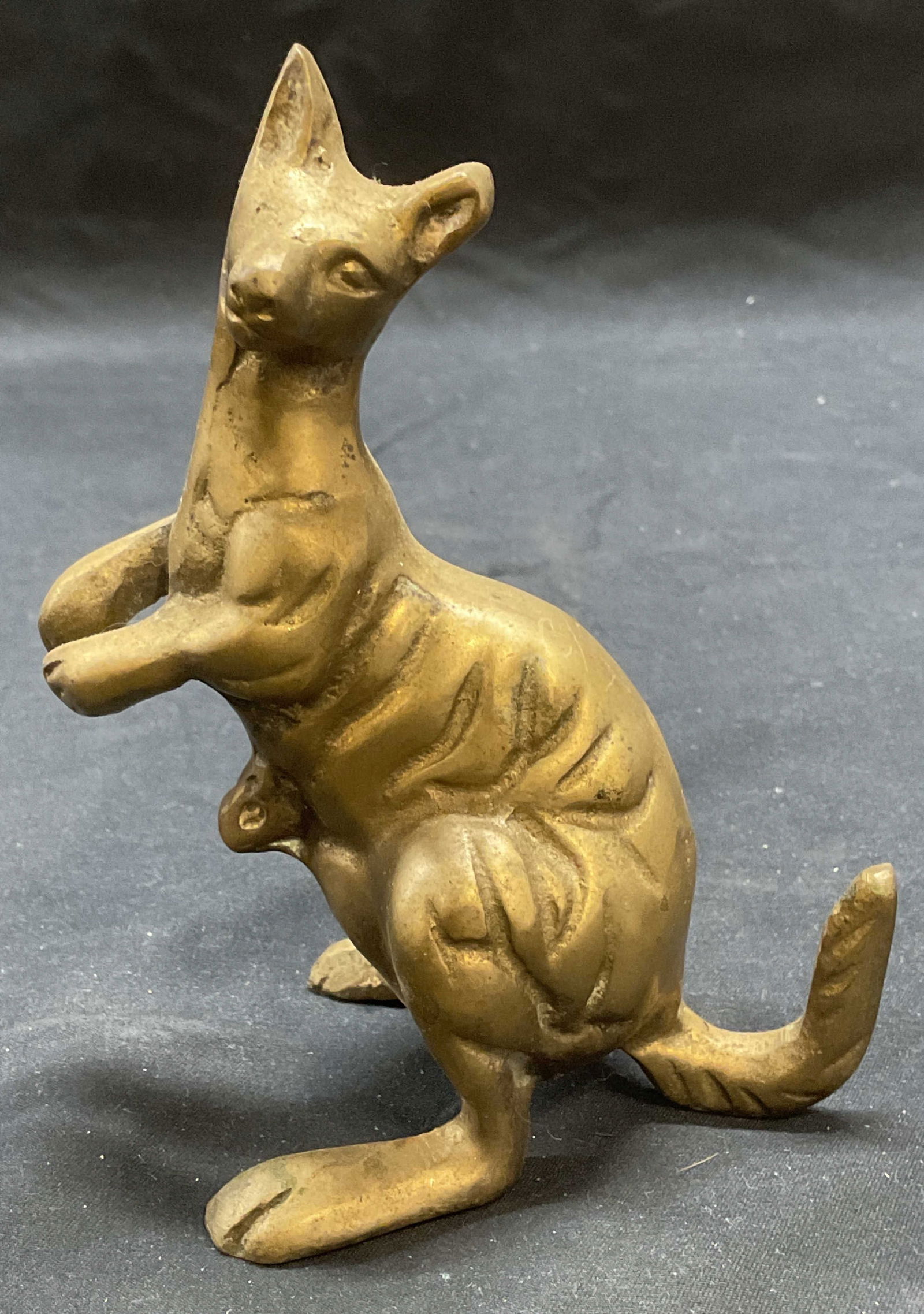 Solid Brass Kangaroo Figural (1 of 6)