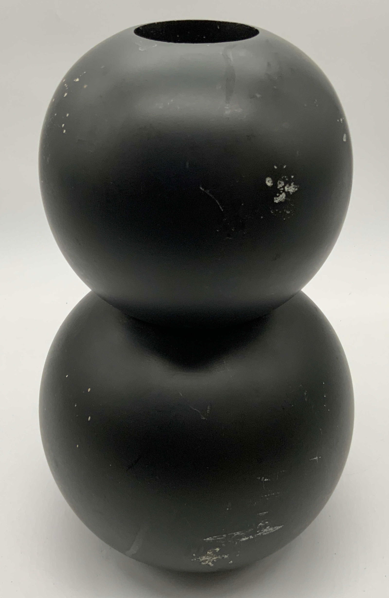 Matte Black Wooden Vase (1 of 9)