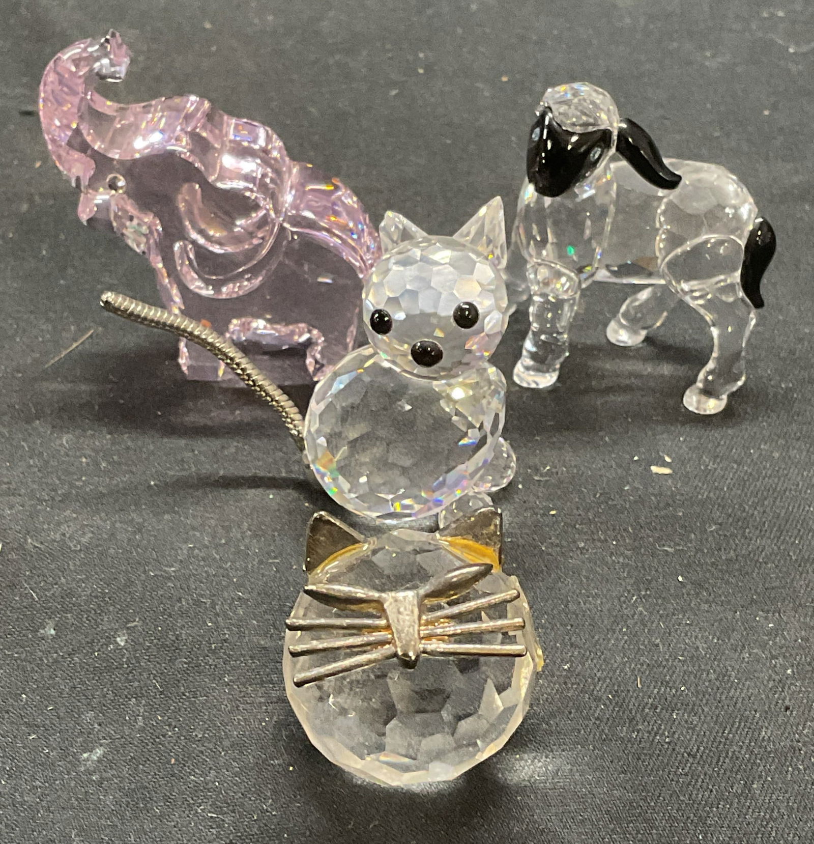 Lot 4 Swarovski Crystal Cat + More Figurals (1 of 8)