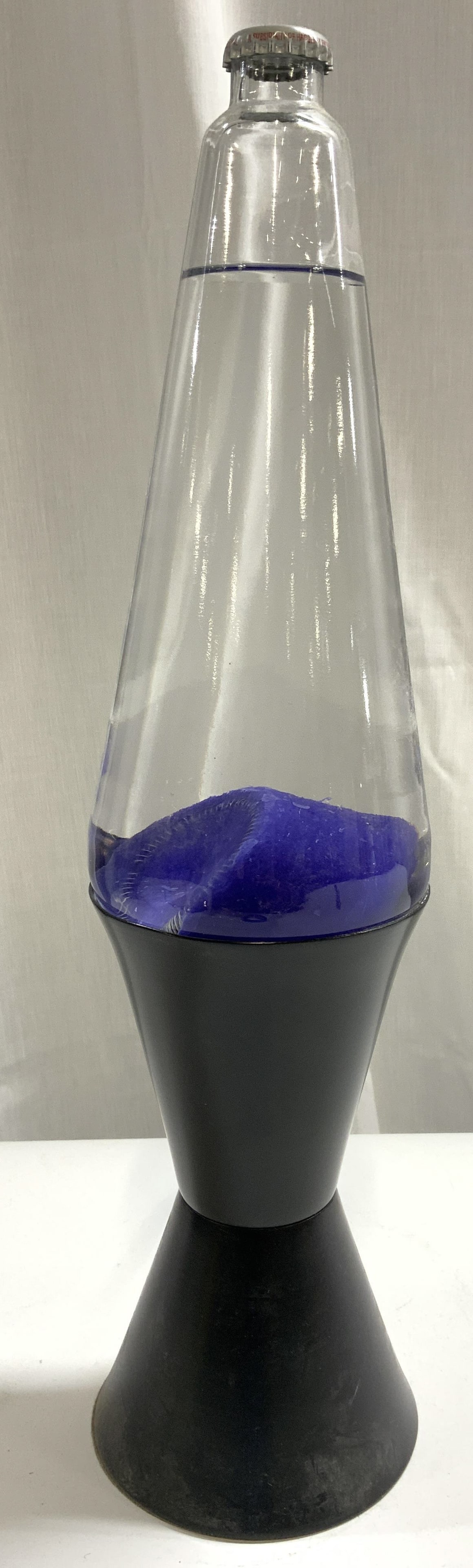 Glass Lava Lamp W Metal Base (1 of 6)