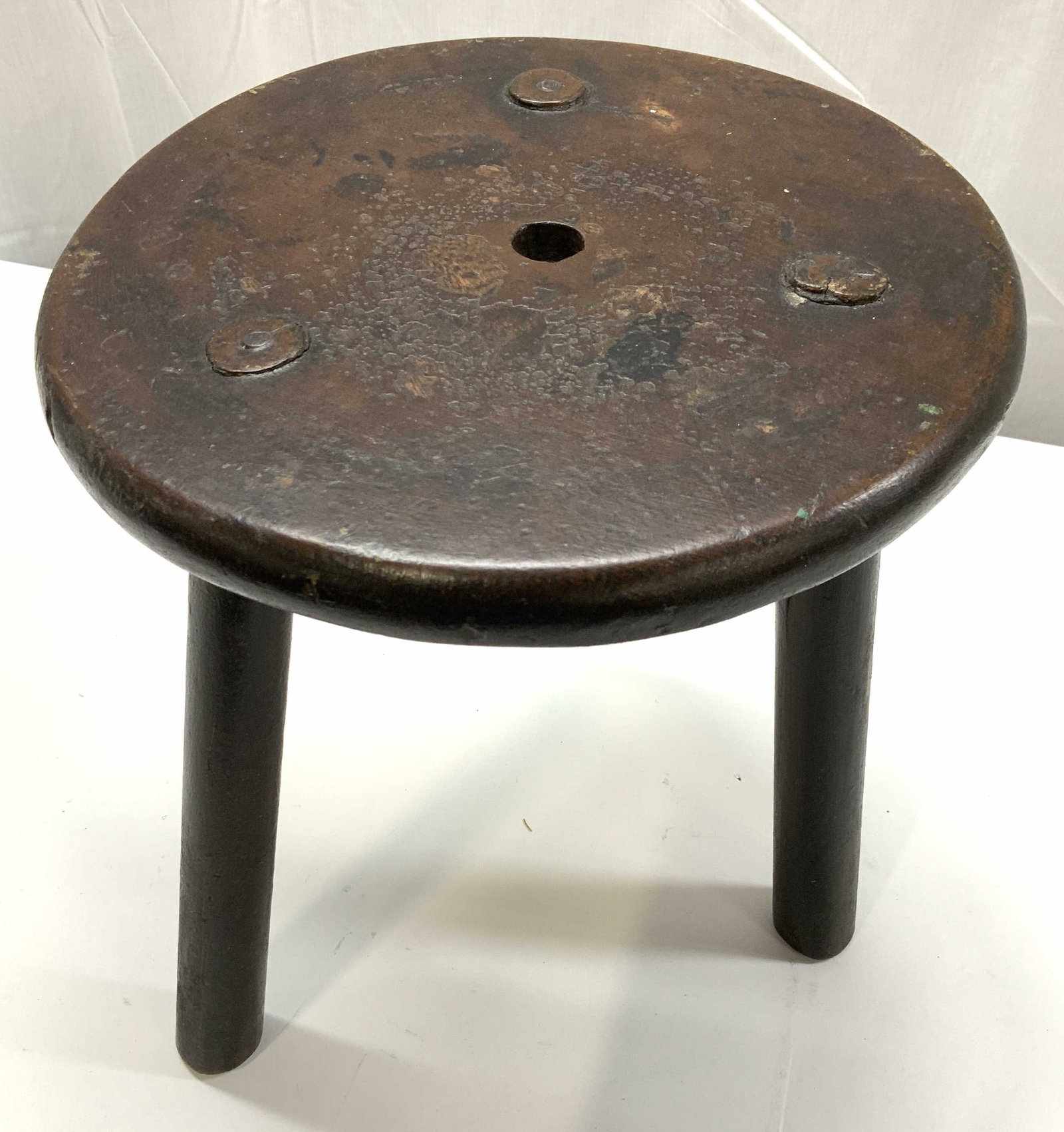 Three Leg Wood Stool (1 of 7)