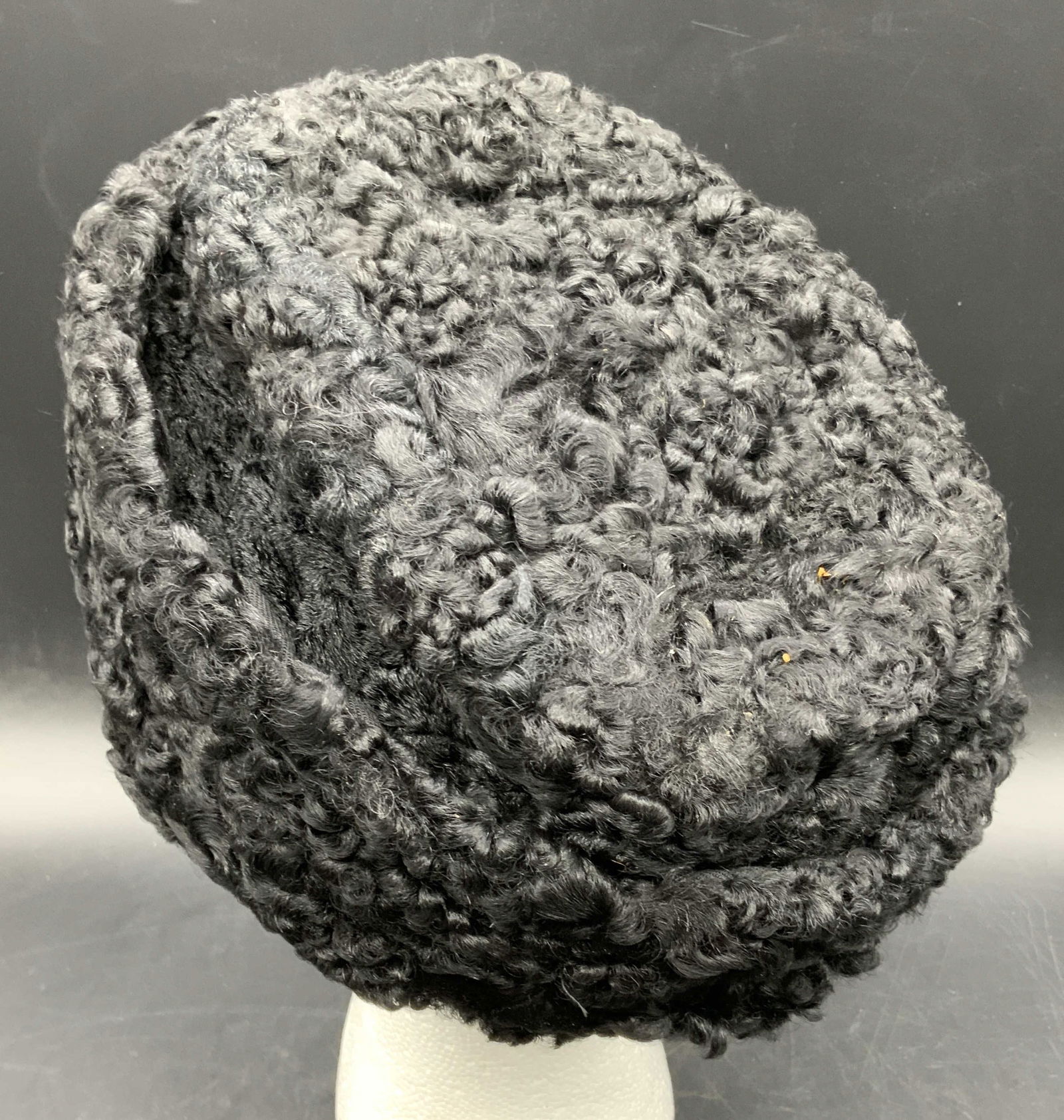 Vintage Black Karakul Wool Hat (1 of 8)