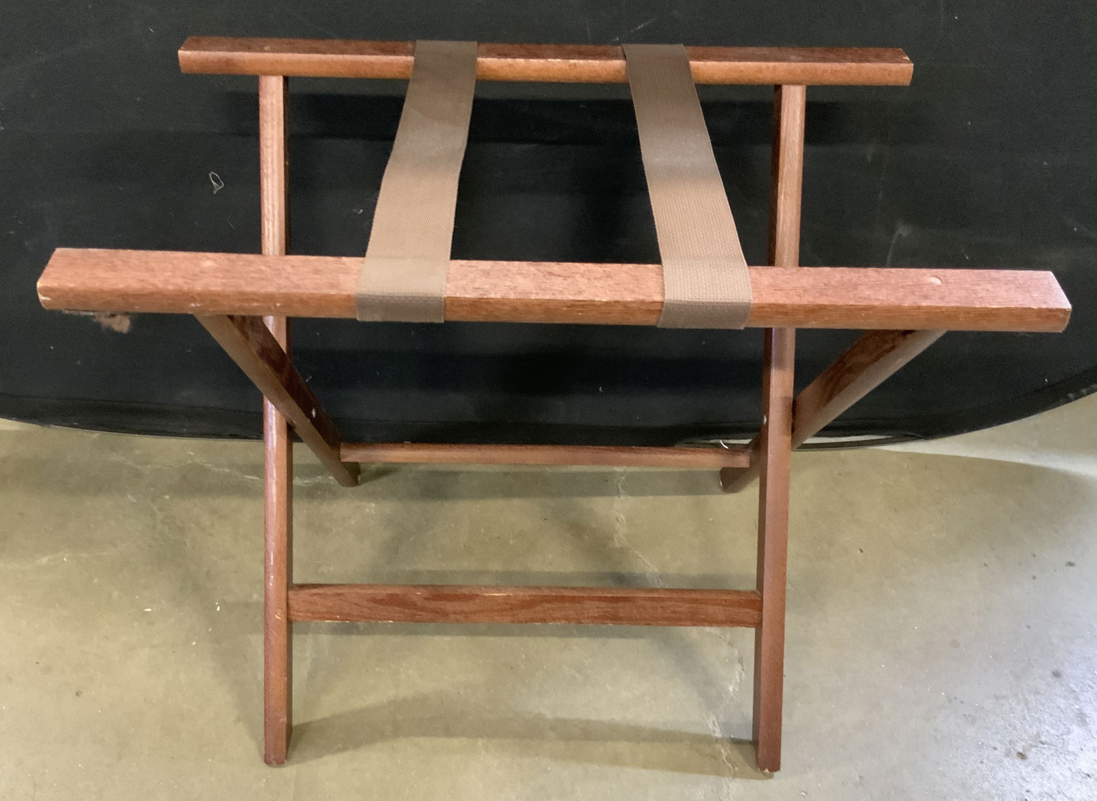 Vintage Wooden Collapsible Luggage Rack (1 of 7)