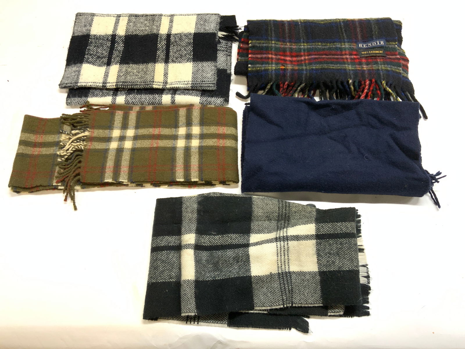 Lot 5 Assorted Cashmere & Wool Scarves (1 of 7)