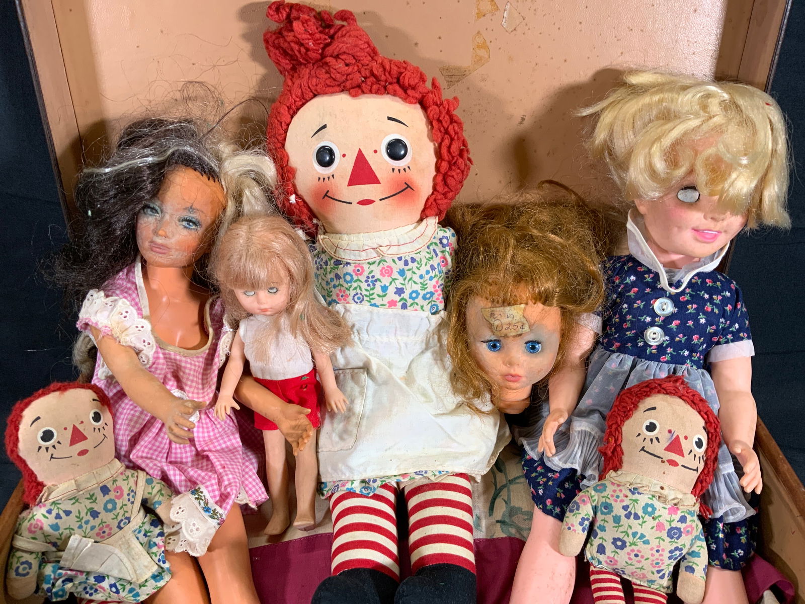 Assorted Childrens Dolls in Hinged Briefcase (1 of 15)