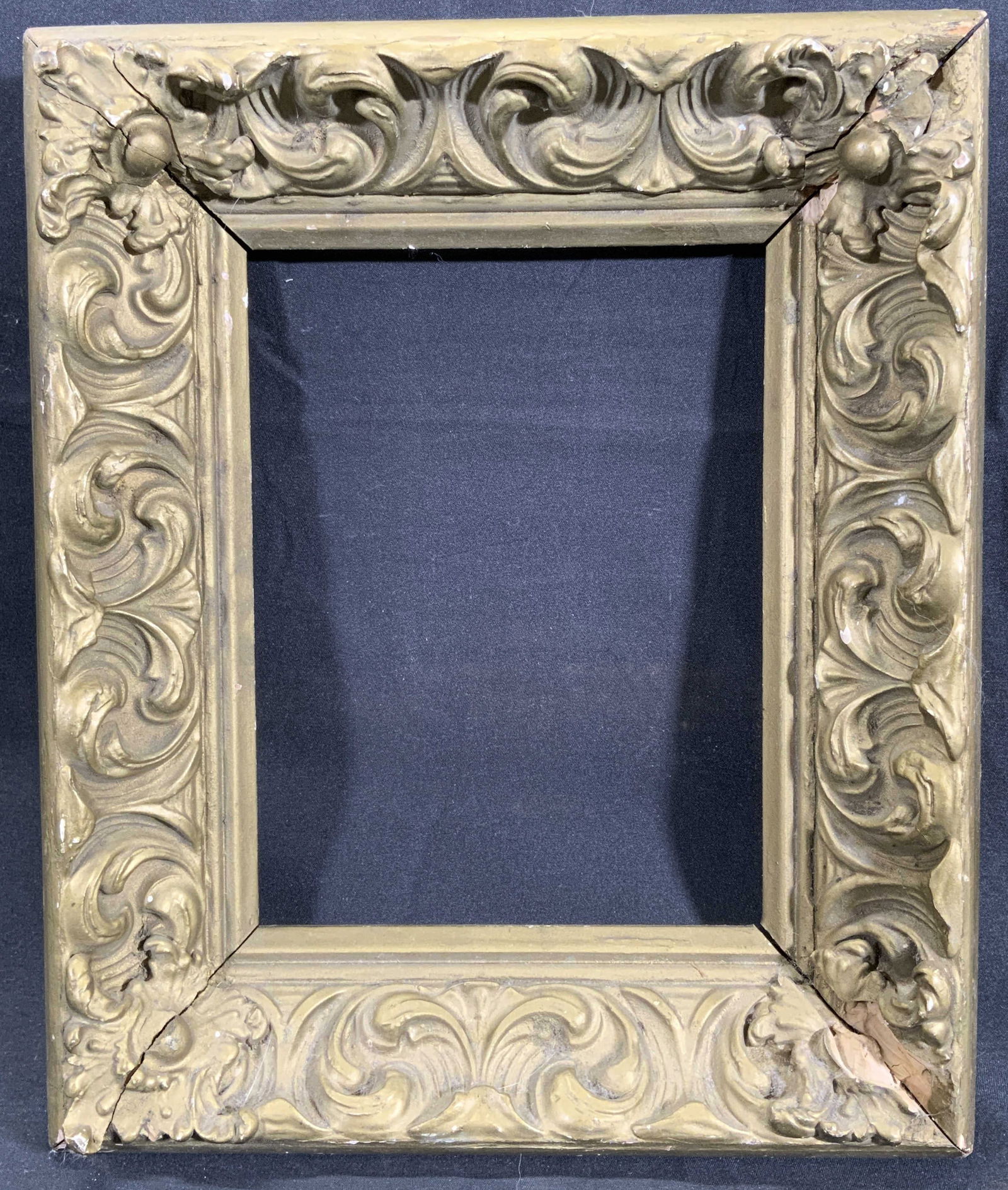 Ornate Scrolling Gilt Wooden Picture Frame (1 of 7)