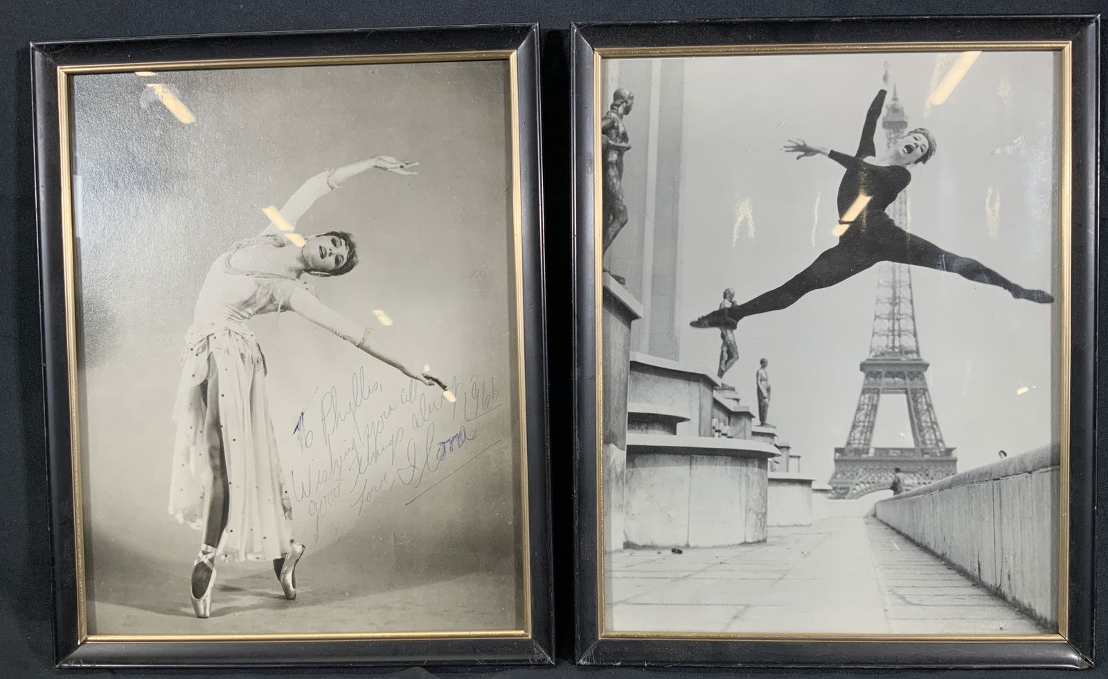 2 Vintage Signed French Ballerina Photographs (1 of 9)
