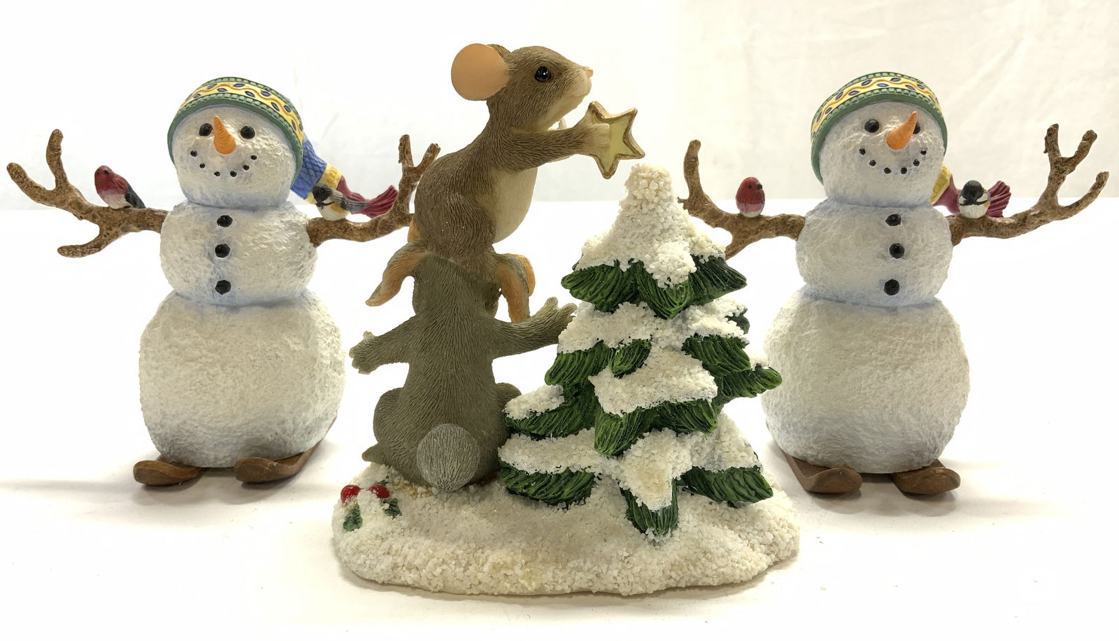 Lot 3 LENOX & FITZ & FLOYD Holiday Figures NIB (1 of 7)