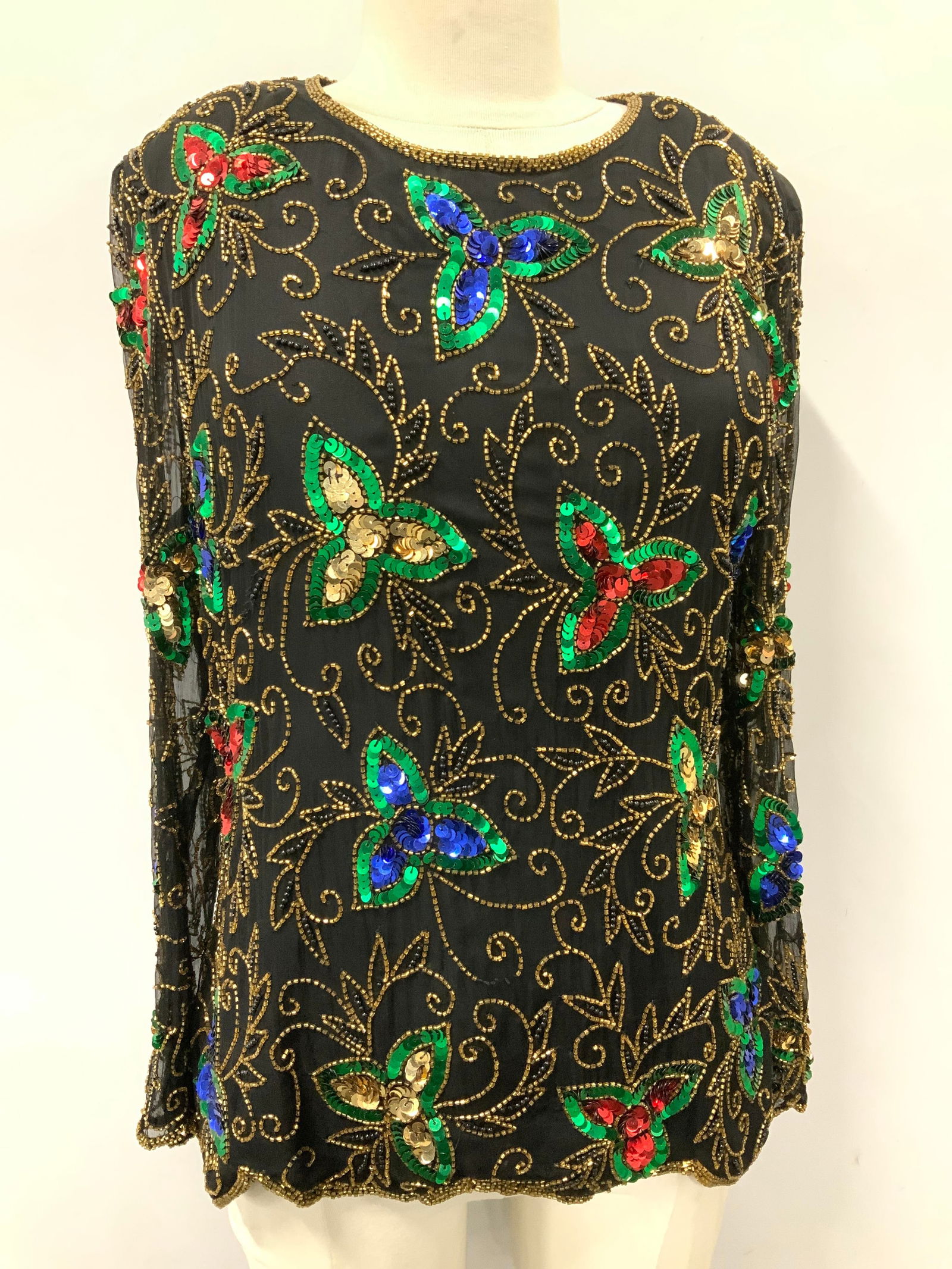 Stenay Beaded Silk Blouse (1 of 9)