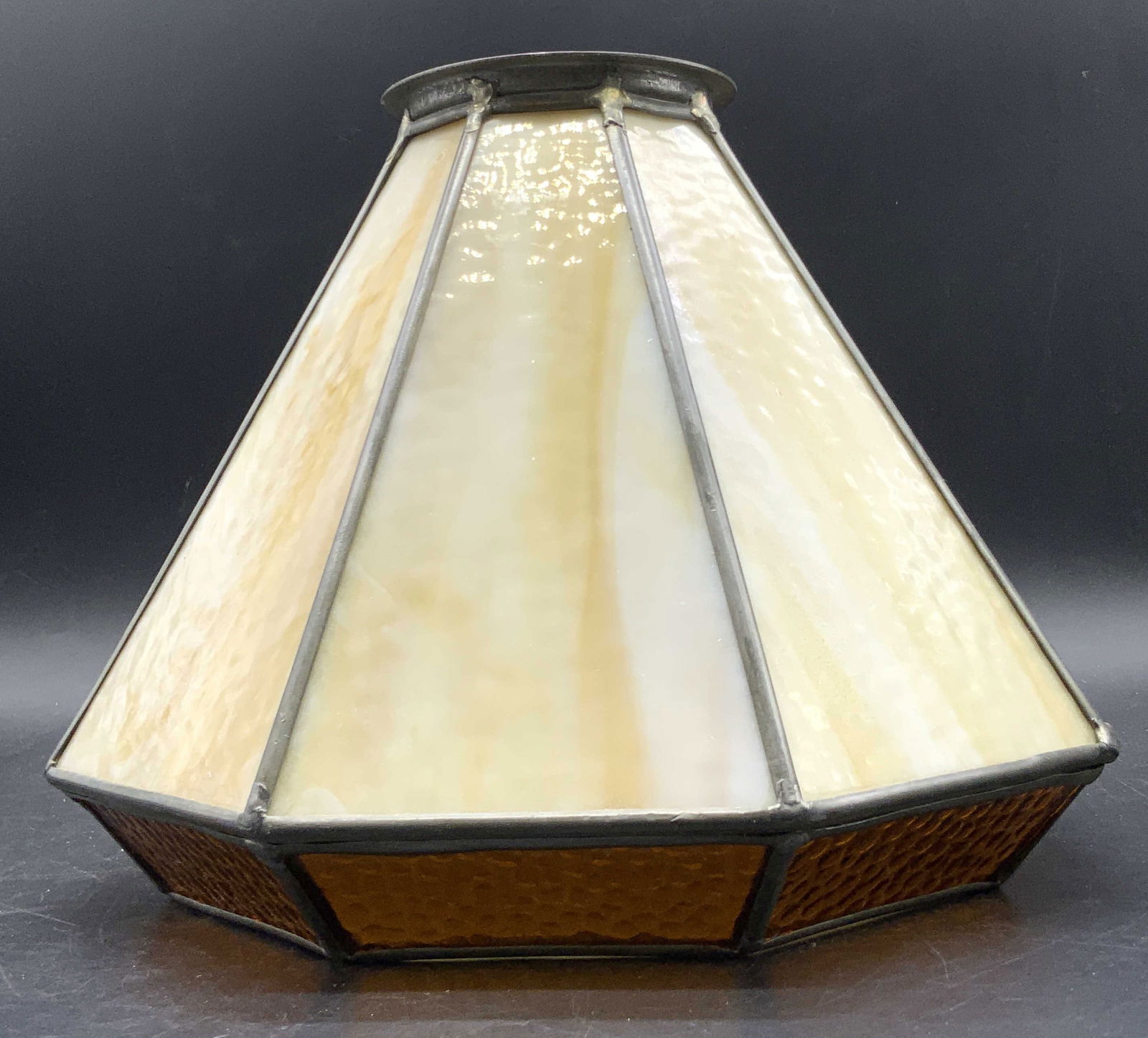 Vintage Slag Glass Lighting Fixture Shade (1 of 8)