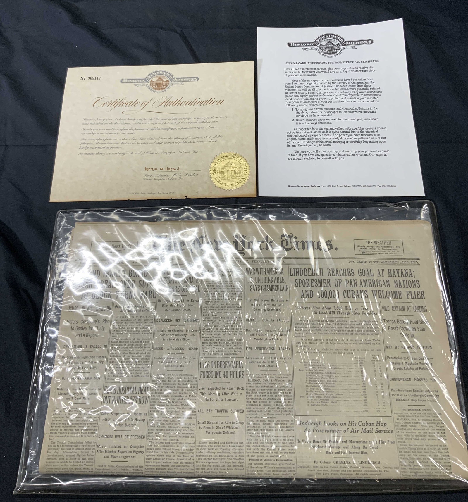 Vintage Preserved Historical Newspaper 1928 (1 of 11)