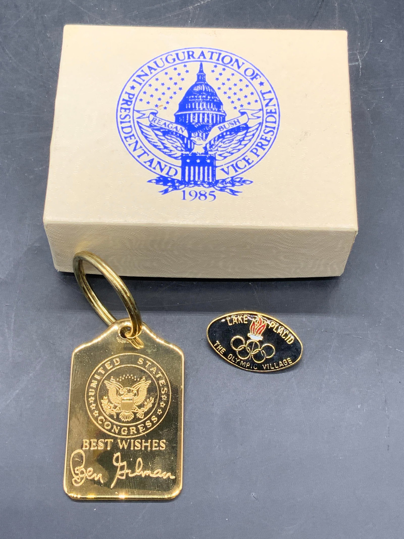 3 Presidential & Olympic Collectibles, Keychain + (1 of 9)