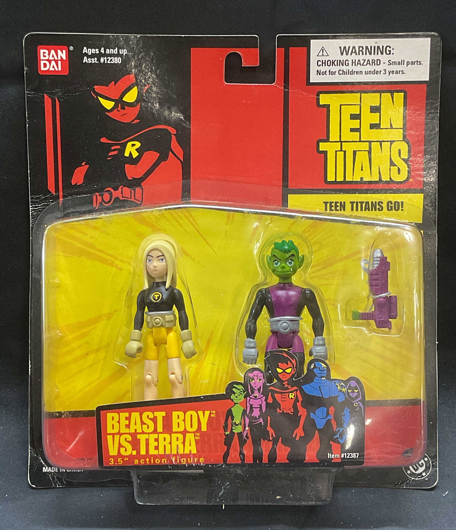 Bandai DC Beast Boy Terra Action Figure NIB 2004 (1 of 7)