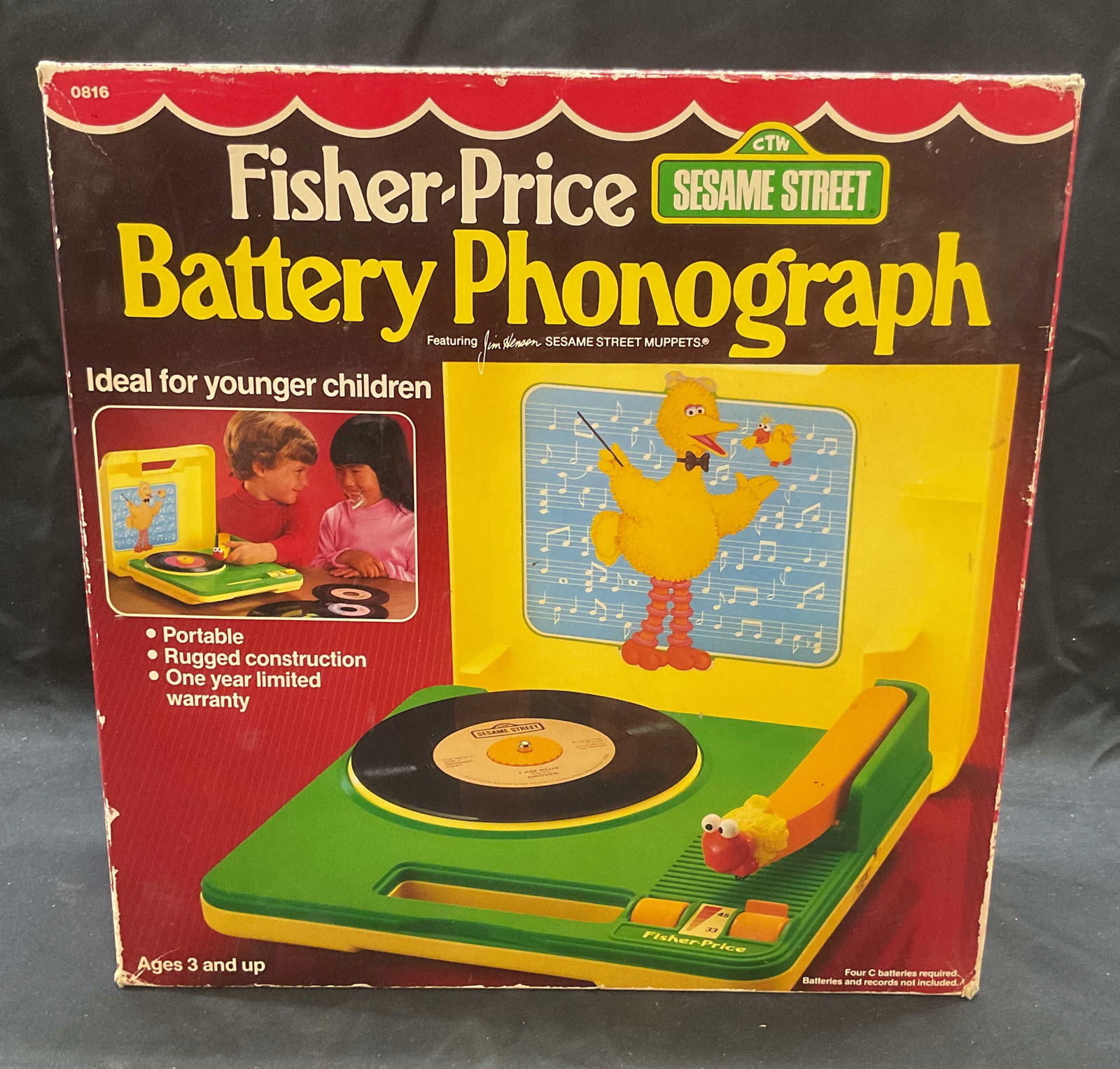 Fisher Price Sesame Street Phonograph NIB 1984 (1 of 9)