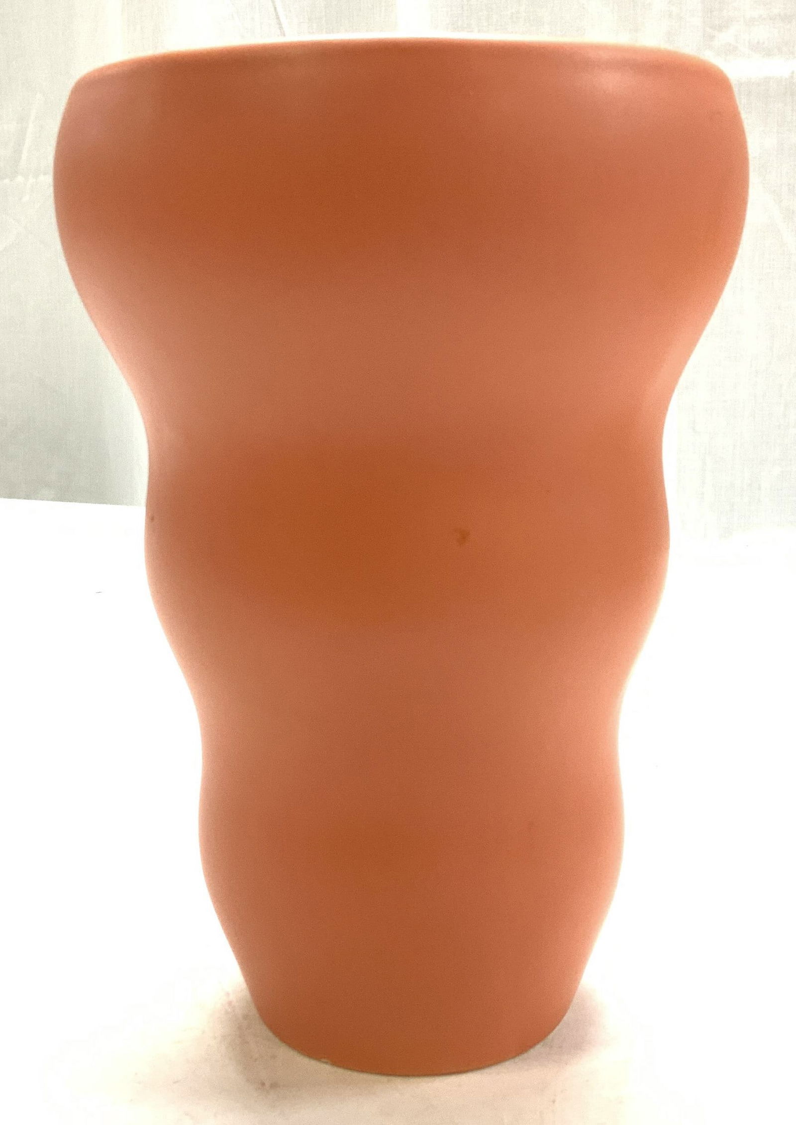ASA Mid Century Orange Gourd Style Planter (1 of 6)