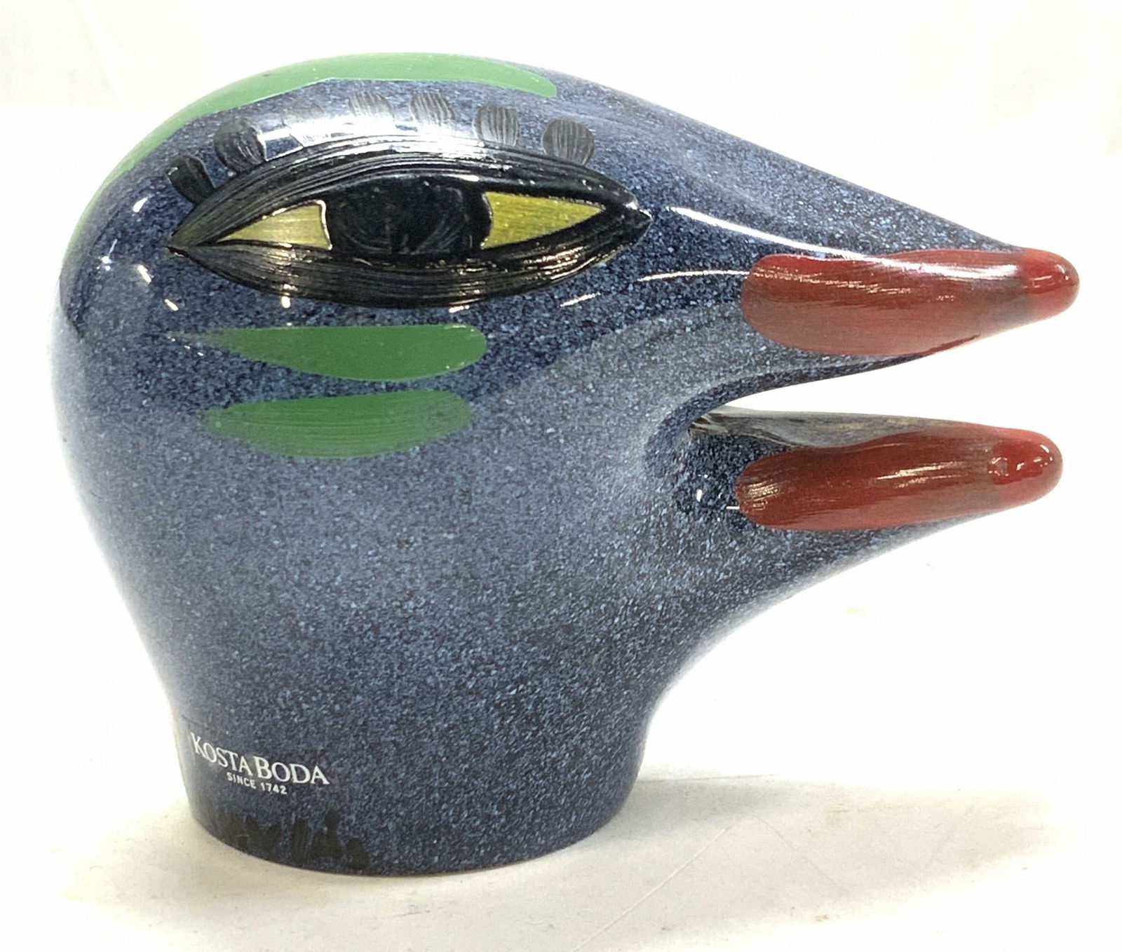 KOSTA BODA signed A Ulrica Painted Glass Bird Head (1 of 7)