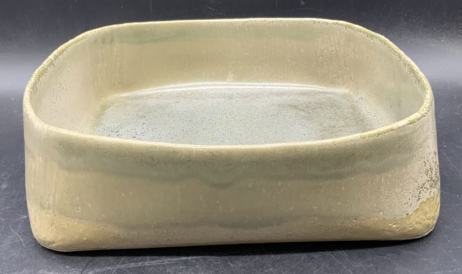 Artist Signed Handmade Pottery Serving Bowl (1 of 7)