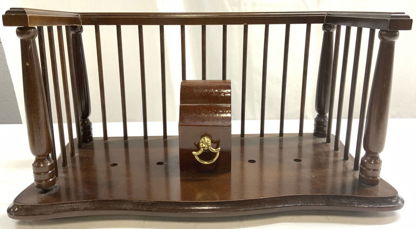 Vintage Wooden Bookstand W Divider (1 of 9)