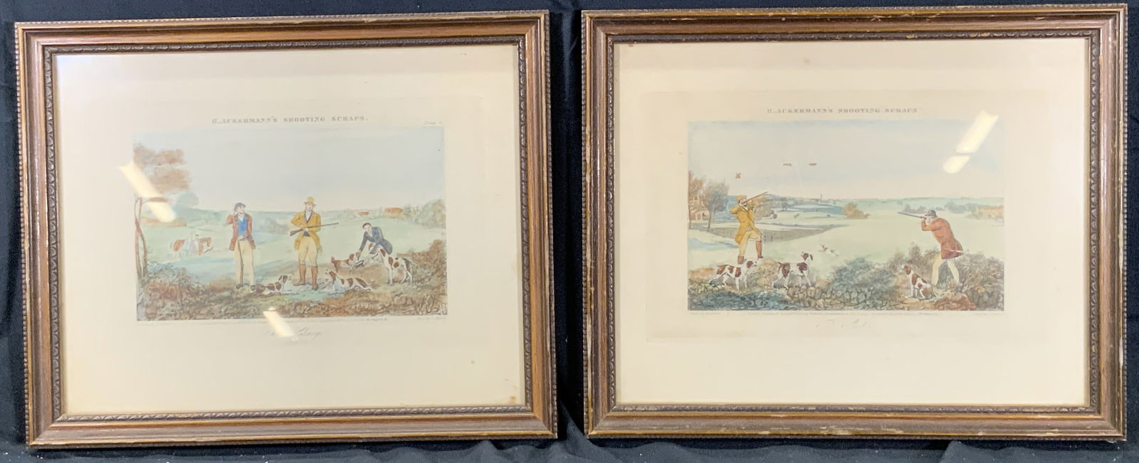 1850 Antique Set Framed Rudolph Ackerman Aquatints (1 of 18)