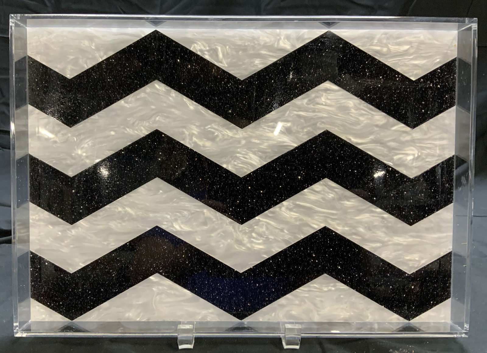 Edie Parker Sgn Acrylic Zig- Zag Tray, USA (1 of 6)