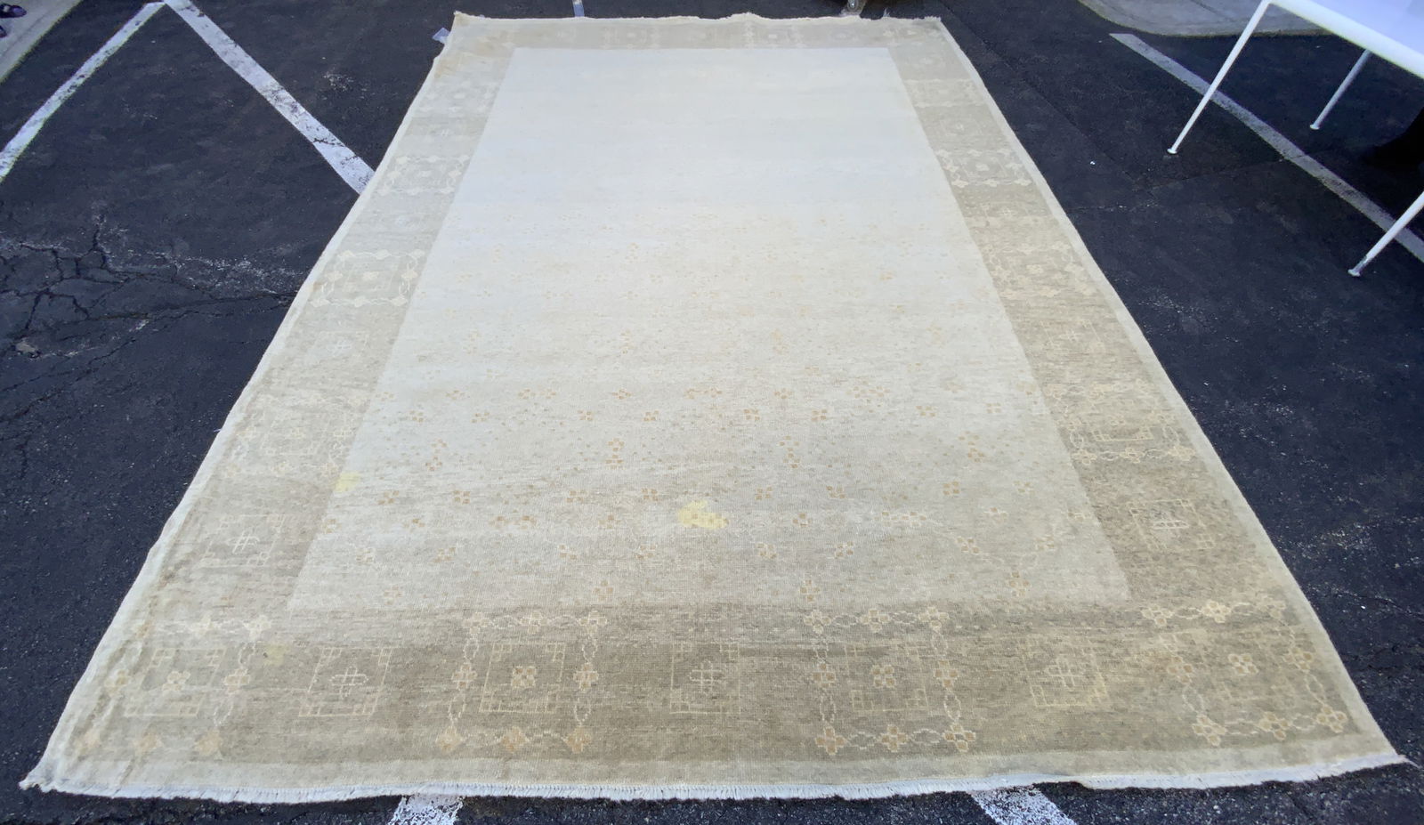 Oversized Fringed Wool Area Rug (1 of 10)