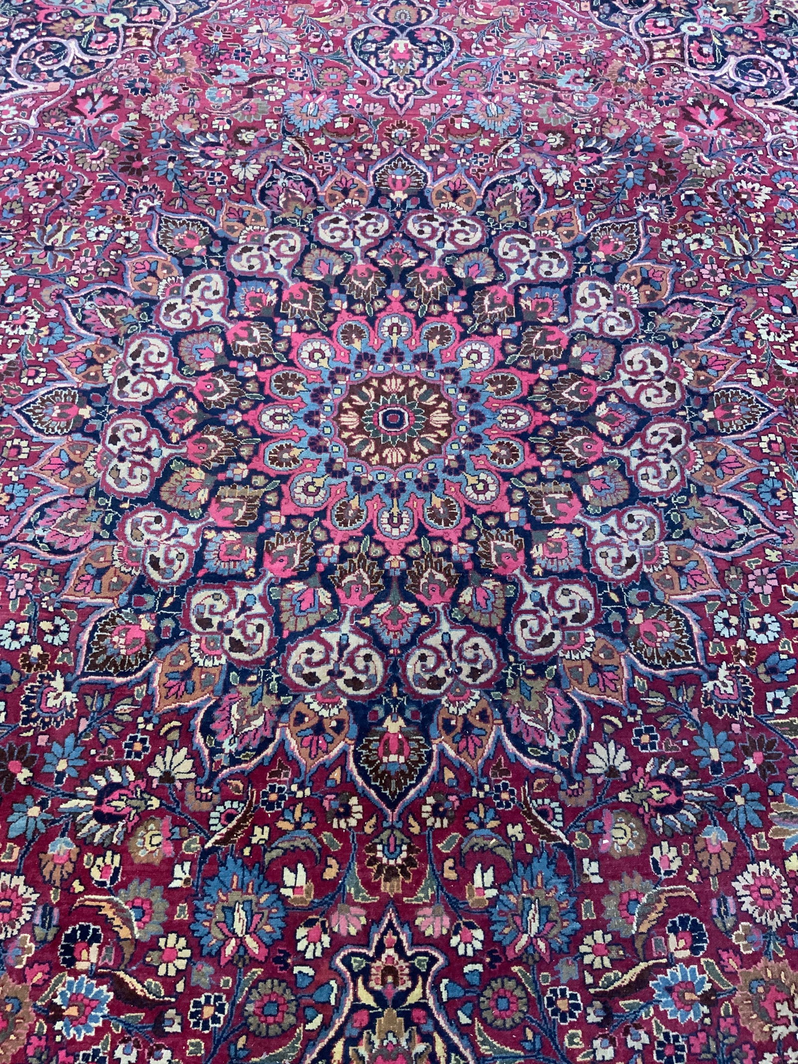 Vintage Oversized Handmade Persian Wool Rug (1 of 10)