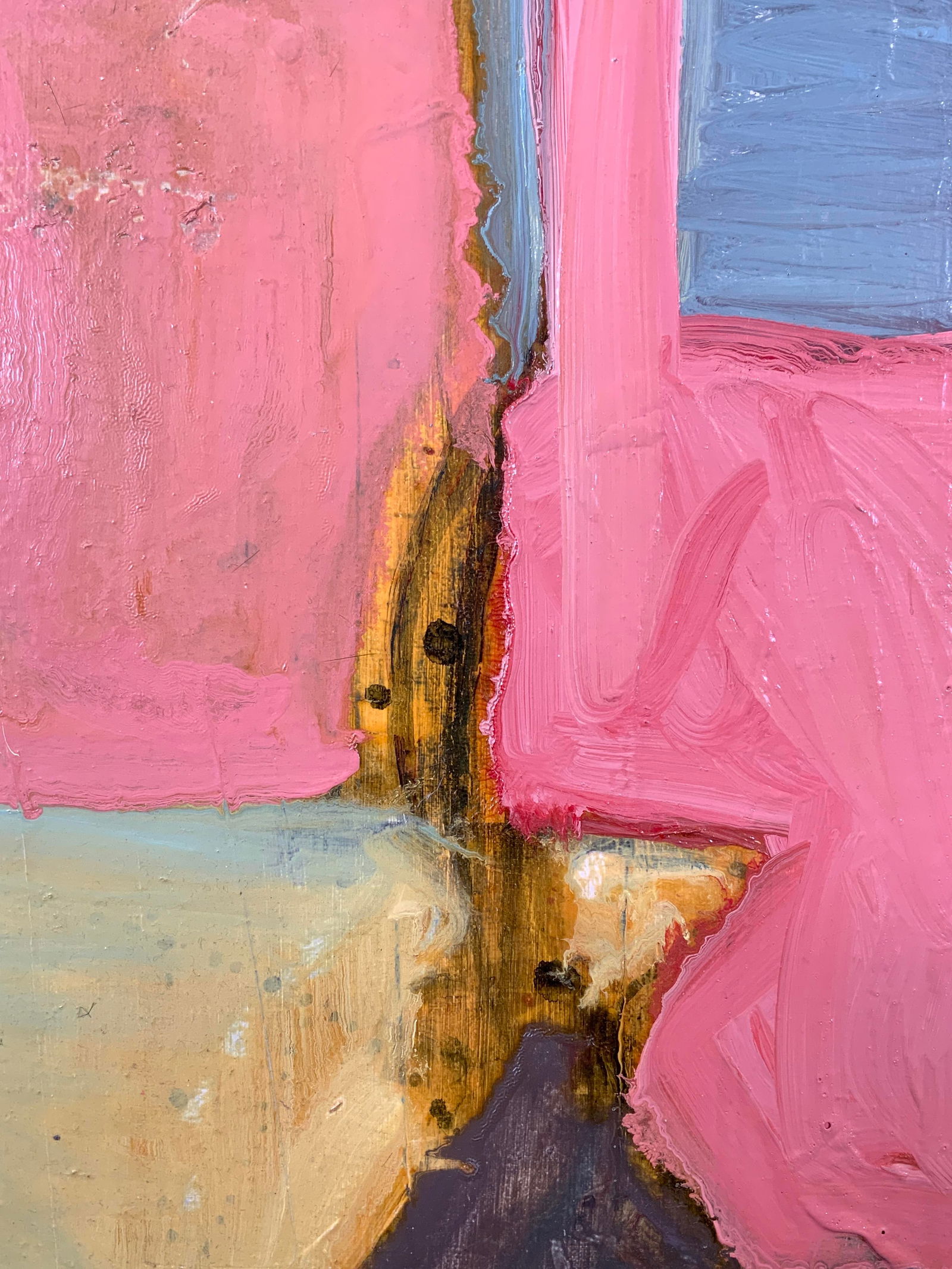 Aaron Israel Abstract 2002 Oil on Canvas Painting (1 of 10)