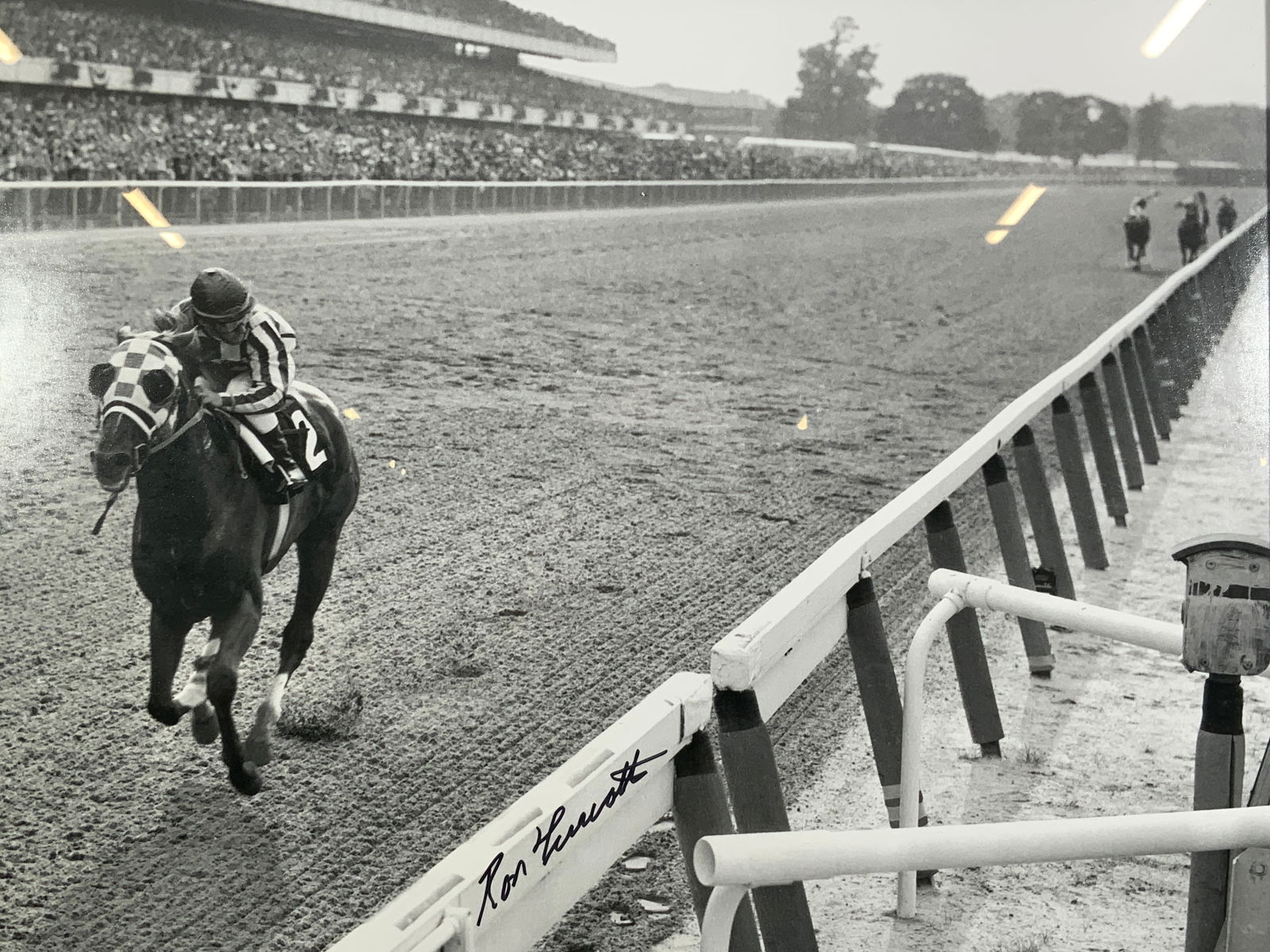 Ron Turcotte, Secretariat Sgd & Framed Photograph (1 of 8)