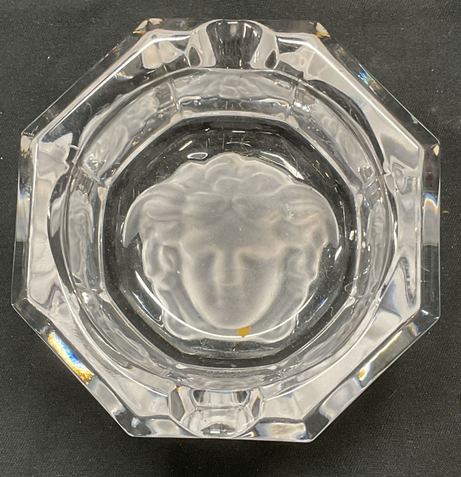 Rosenthal Versace Medusa Lumiere Crystal Ashtray (1 of 7)