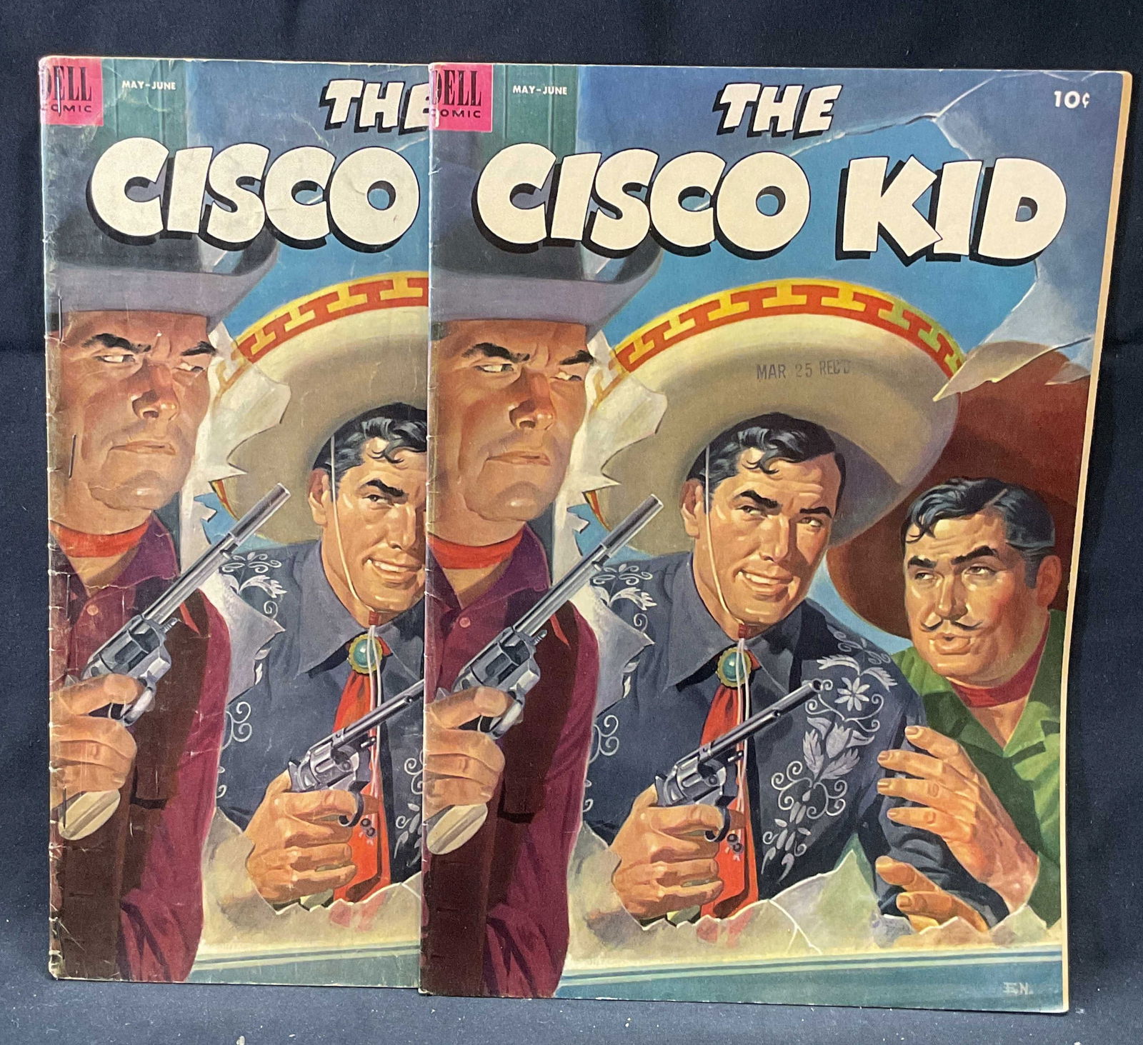 Pair Dell Comics The Cisco Kid #15, 1953 (1 of 6)