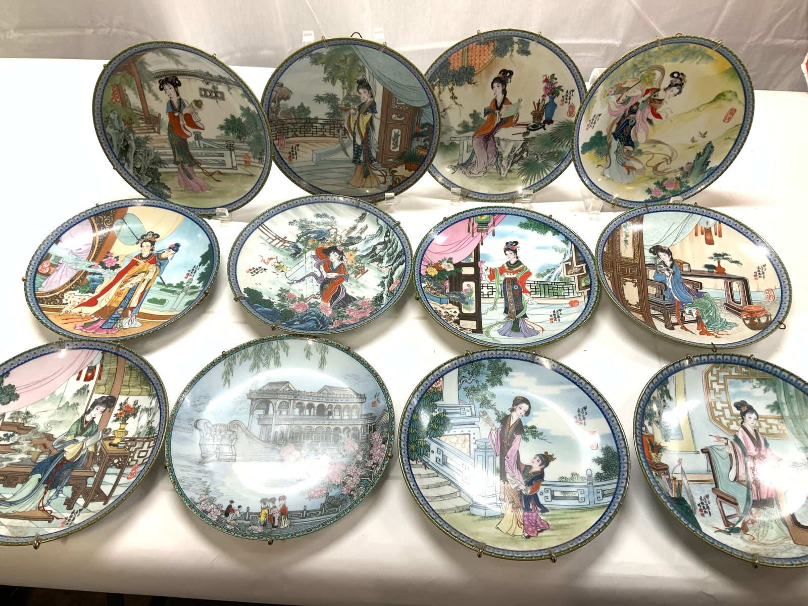Imperial Jingdezhen Painted Display Plates, 12 (1 of 11)