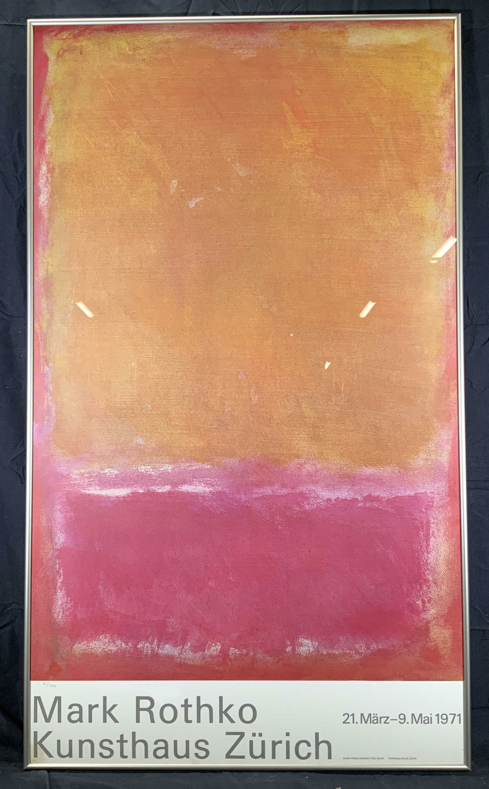 Mark Rothko Ltd. Ed Exhibit Zurich Lithograph 1971 (1 of 8)