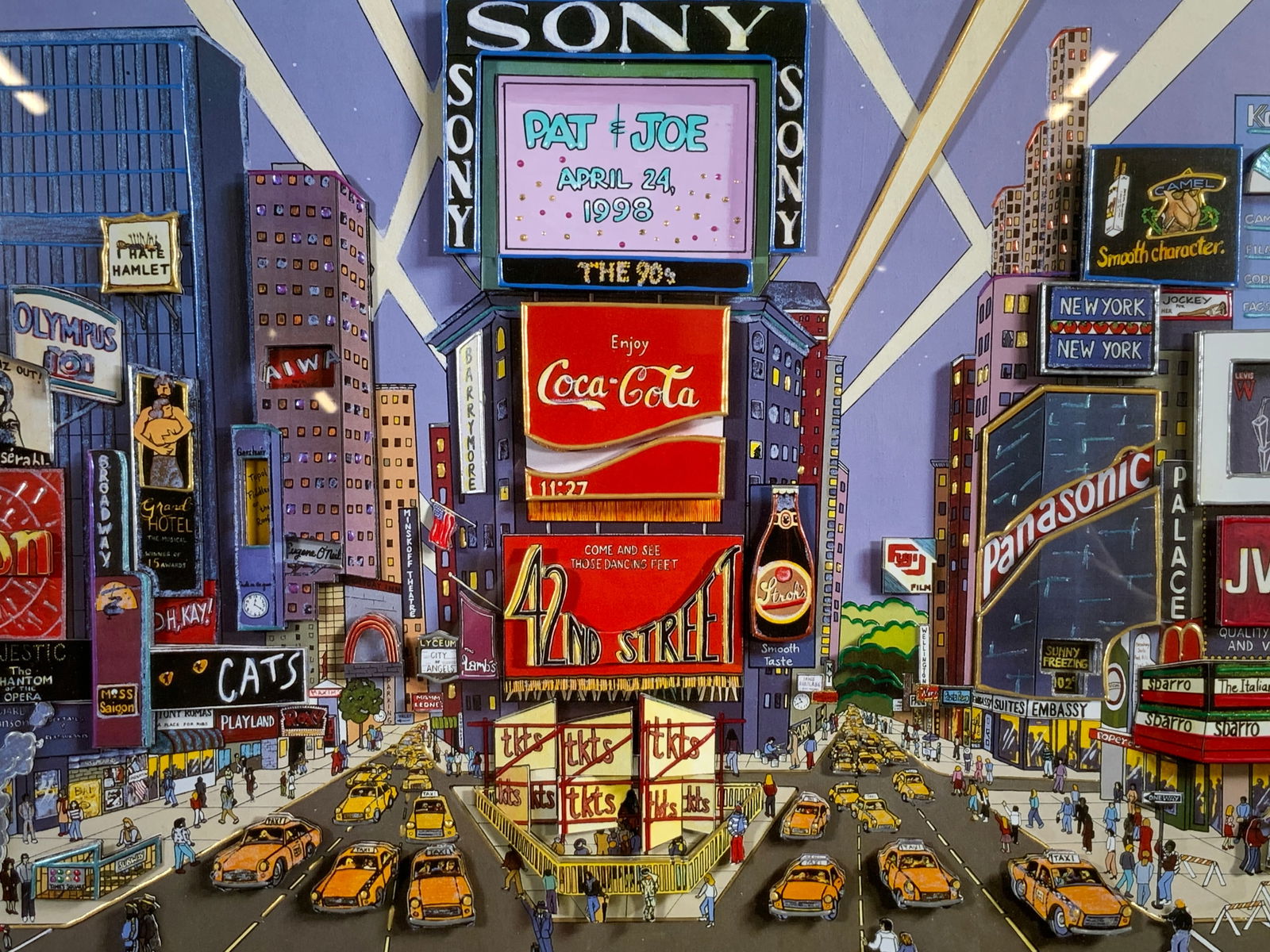 1995 Richard Danskin 42nd Street? 3-D Lithograph (1 of 10)