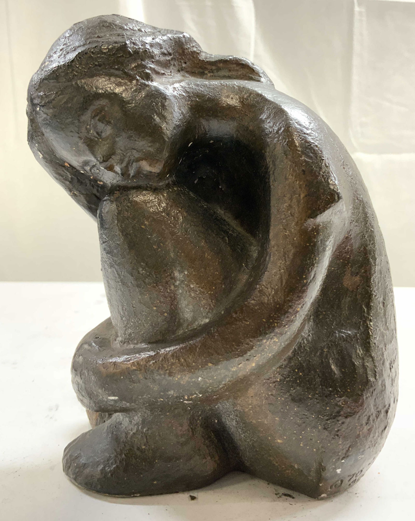 AUSTIN PRODUCTION Vntg Sculp Of Seated Girl 1970 (1 of 8)