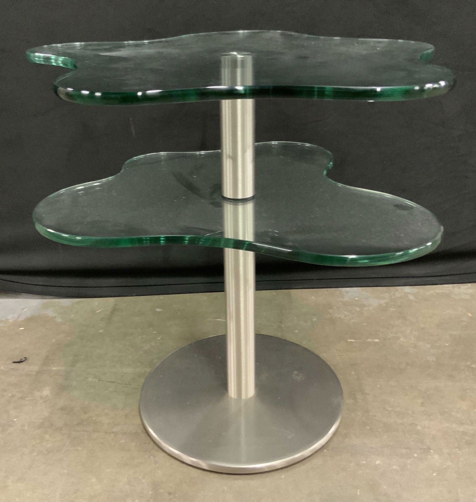 Alessandro Mendini Style Organic Glass Side Table (1 of 10)