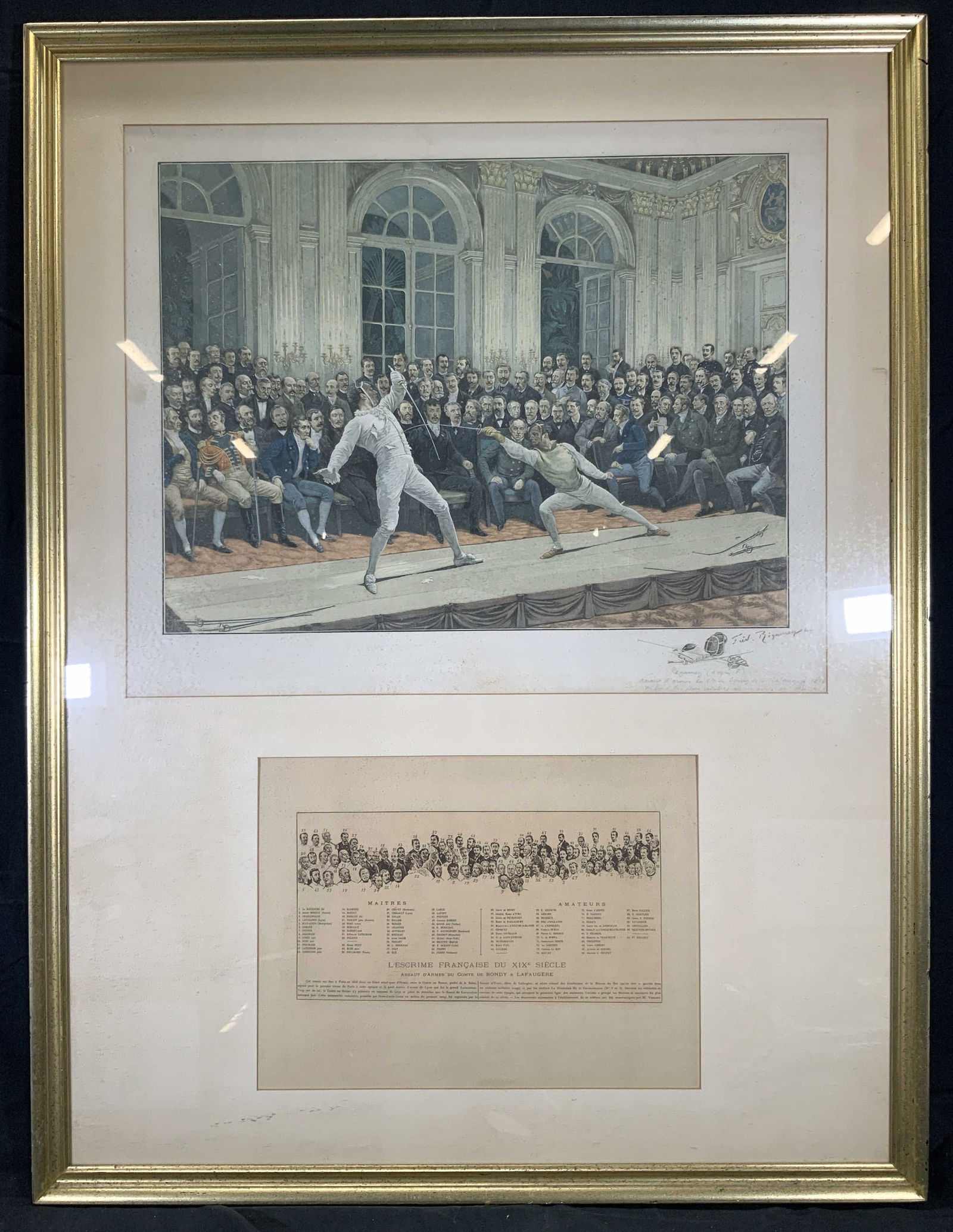 Frederic Regamey Fencing of the 19th C. Antq Litho (1 of 12)
