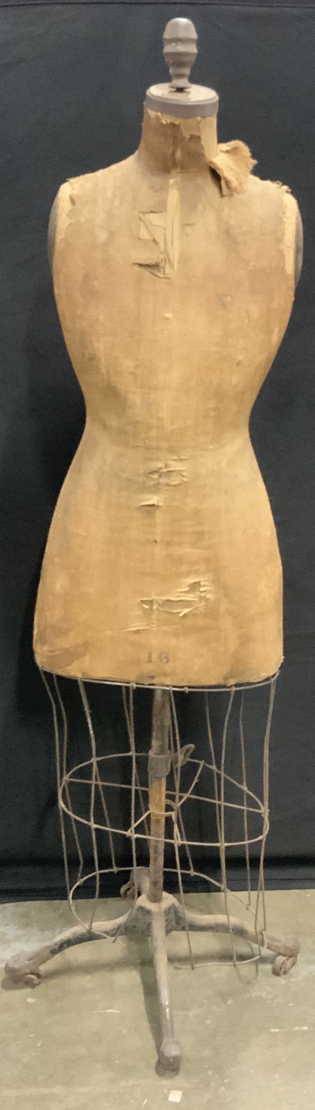 Antique Mannequin Dress Form on Casters (1 of 10)