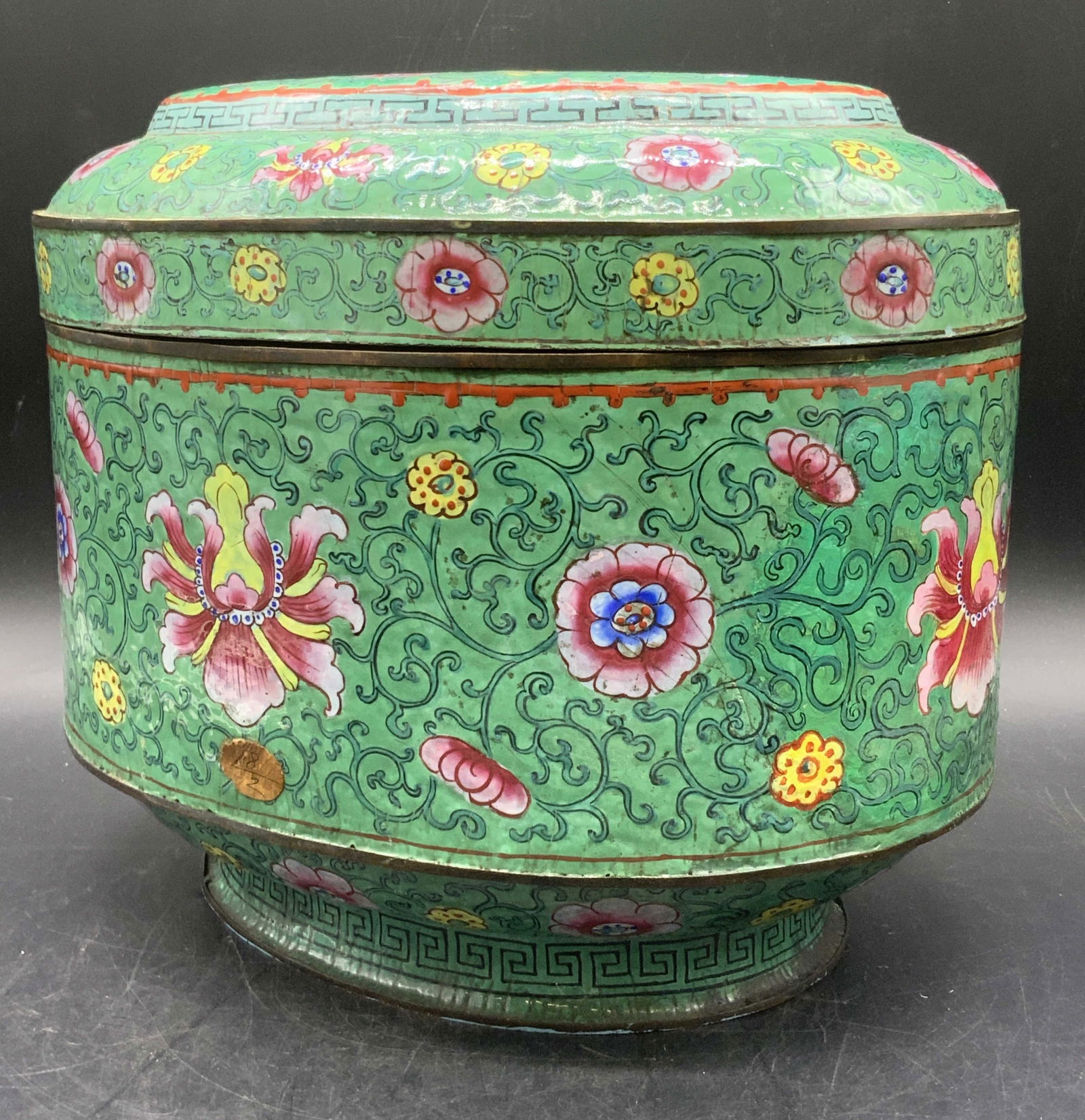 Vintage Asian Cloisonne Lidded Vessel (1 of 9)