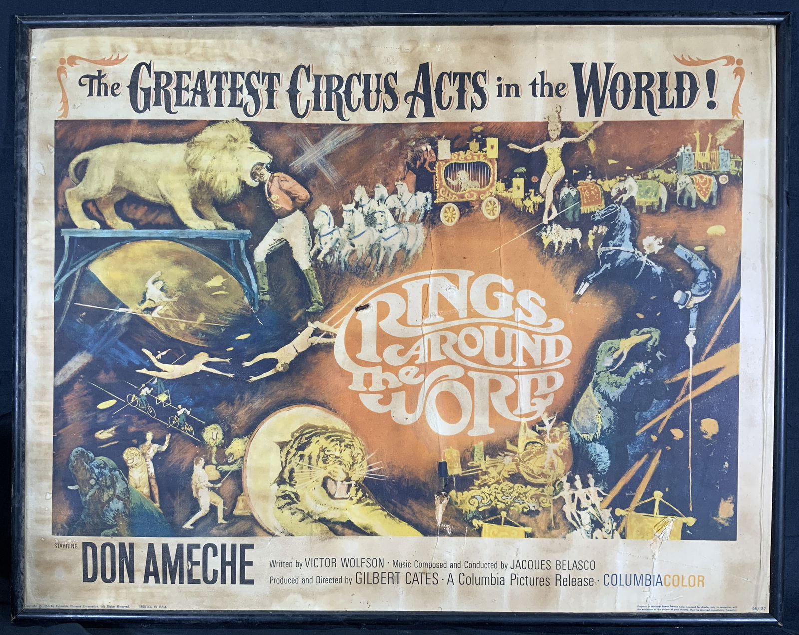 1960s Rings Around the World Circus Lithograph (1 of 13)